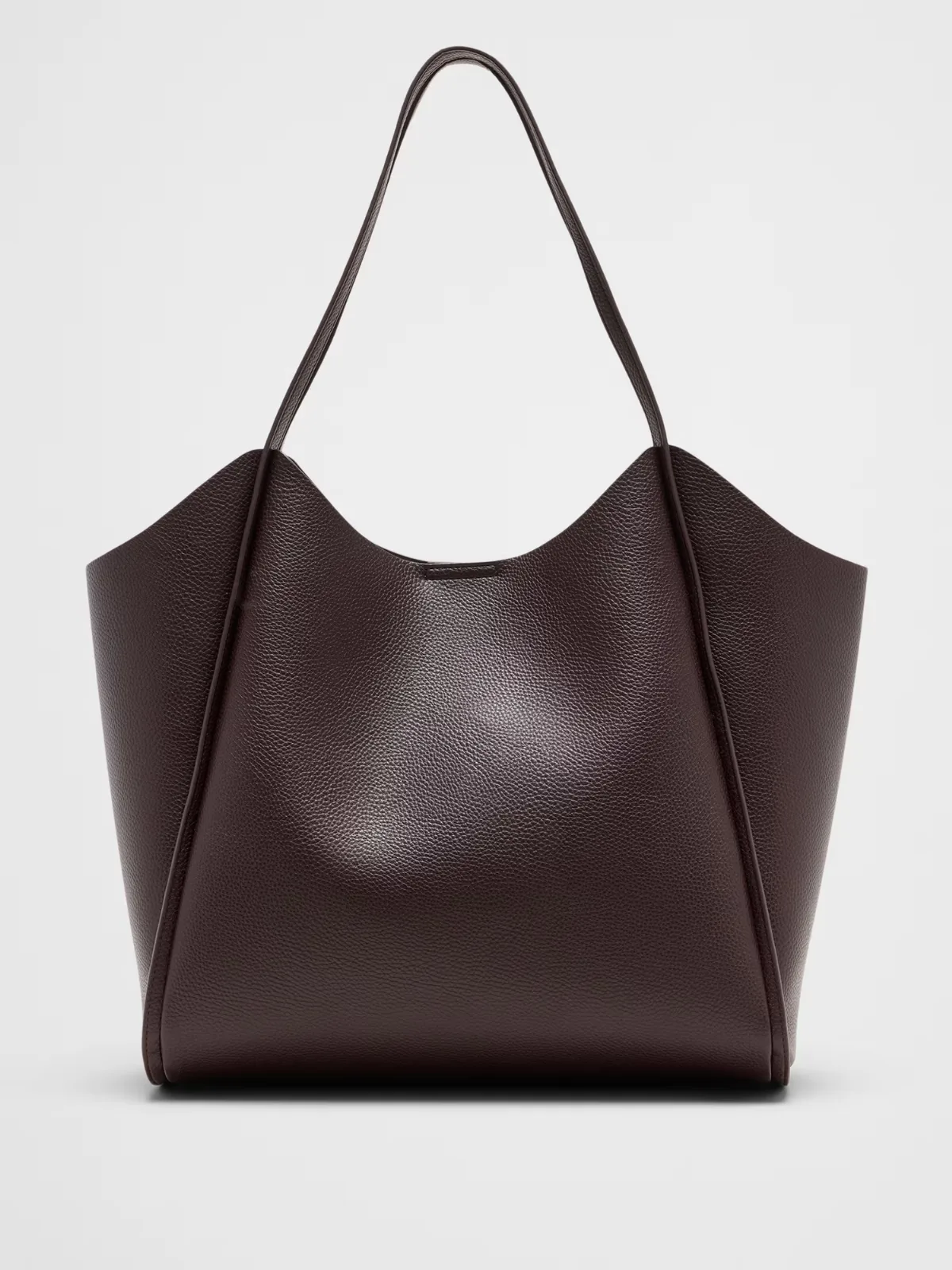Vegan Leather Modern Bucket Tote