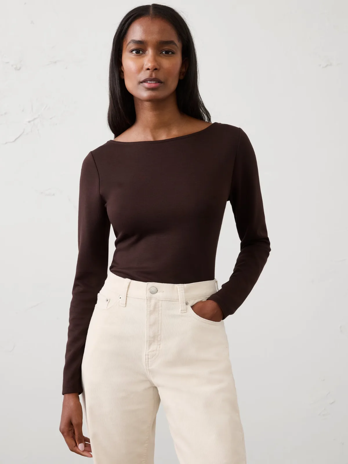 Soft Touch Boatneck Top by Banana Republic