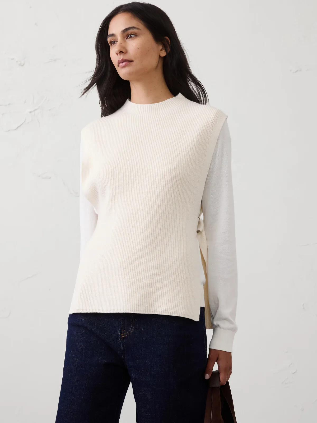 Side-Tie Sweater Poncho by Banana Republic