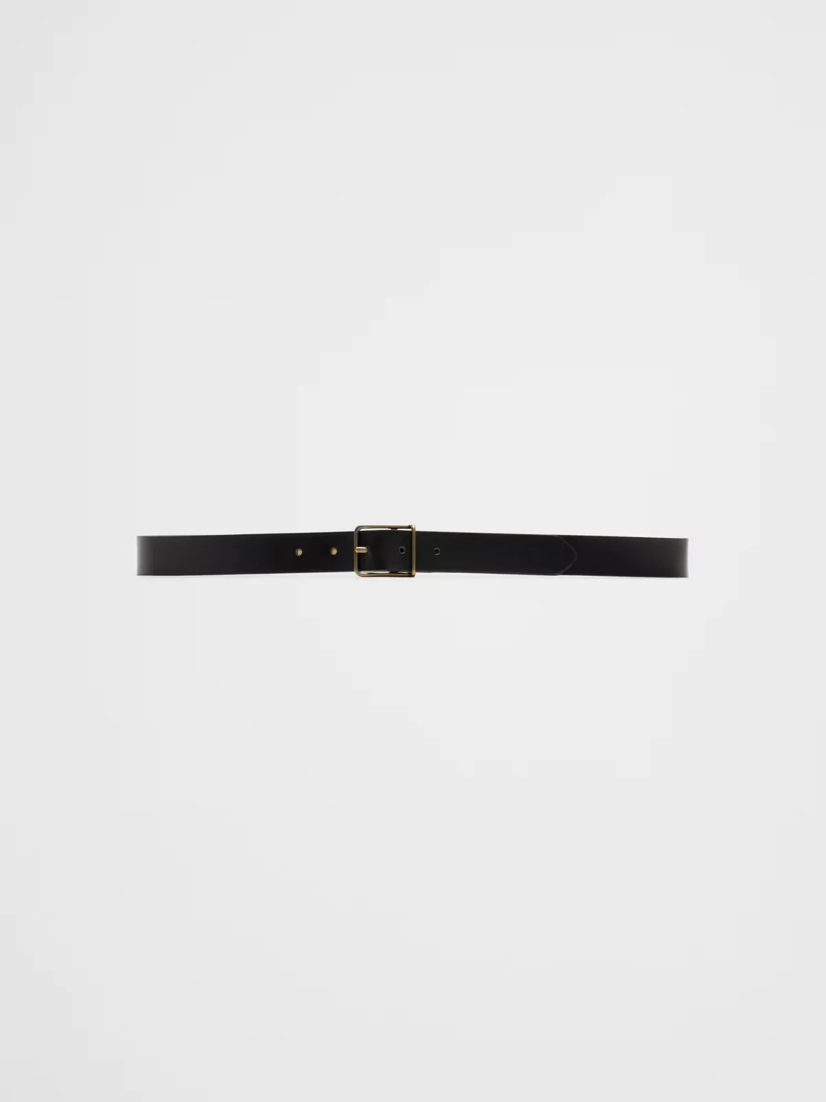 Leather Casual Square-Buckle Belt by Banana Republic