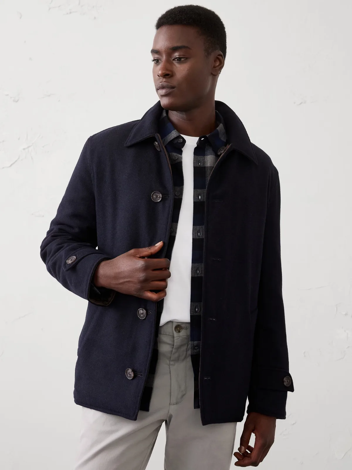 Reversible Wool Jacket by Banana Republic