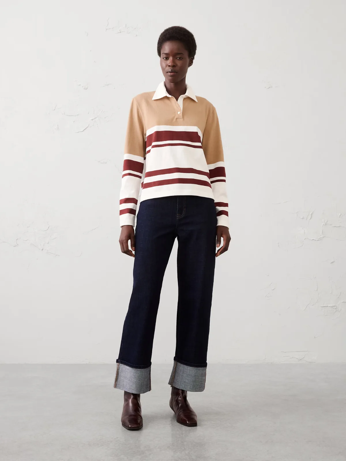 Heavy Jersey Rugby Shirt by Banana Republic