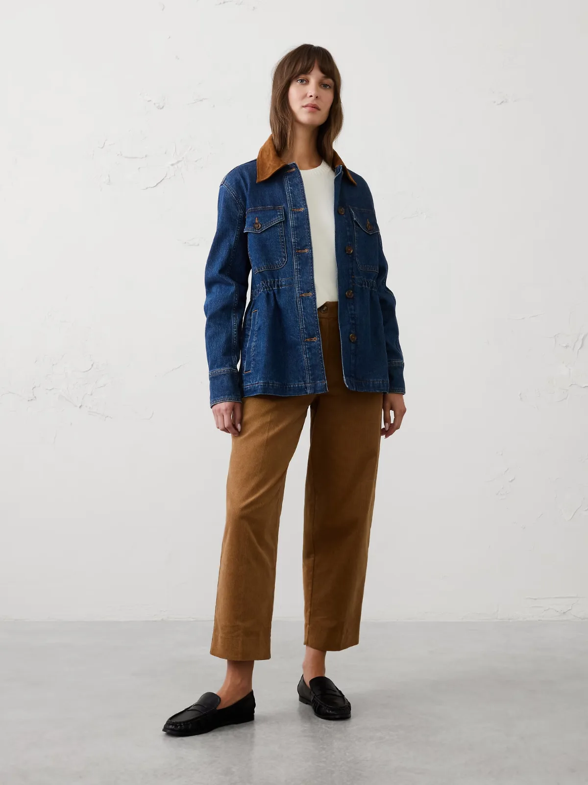 Flannel Lined Denim Jacket by Banana Republic
