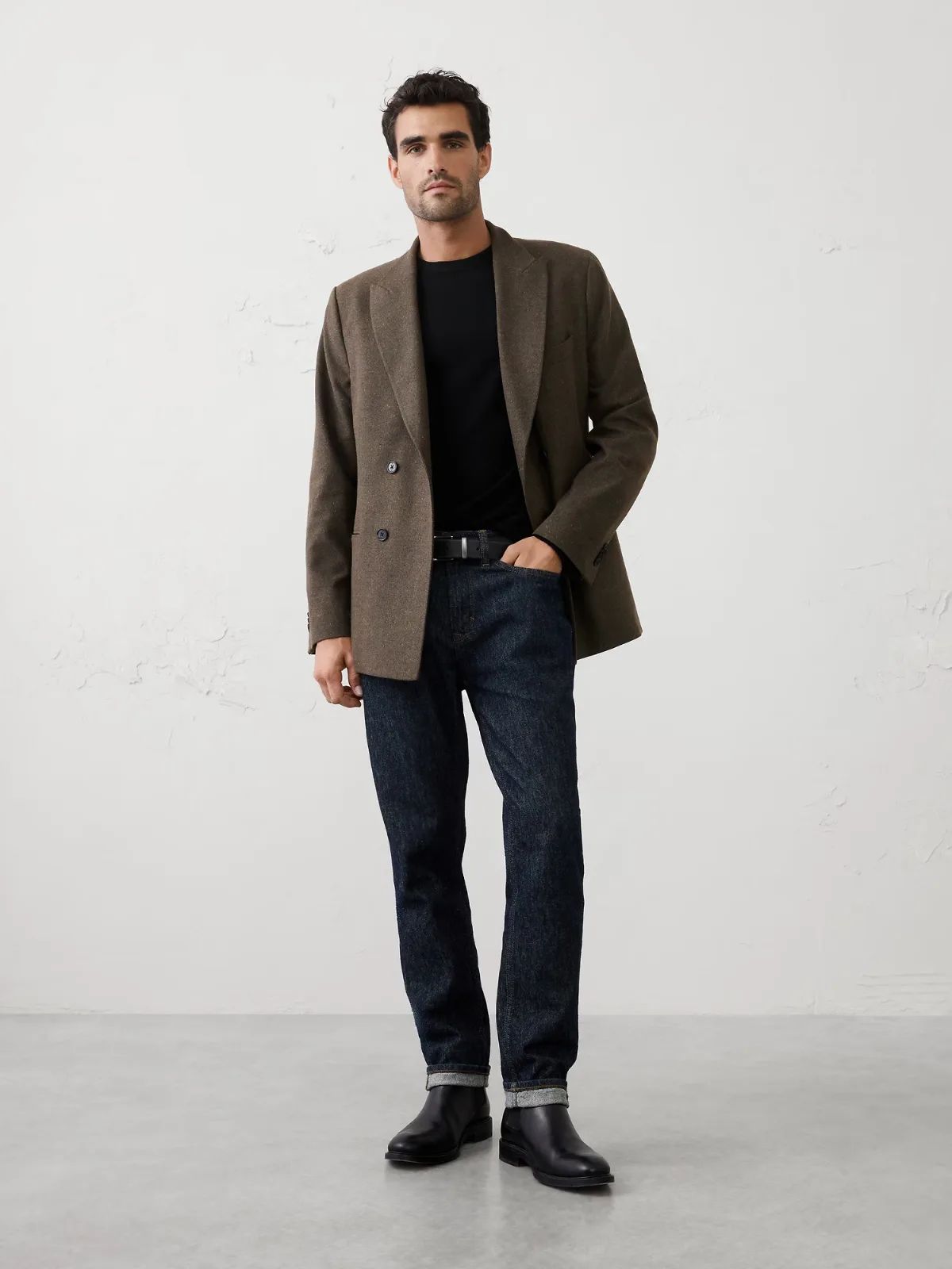 Relaxed-Fit Donegal Blazer by Banana Republic