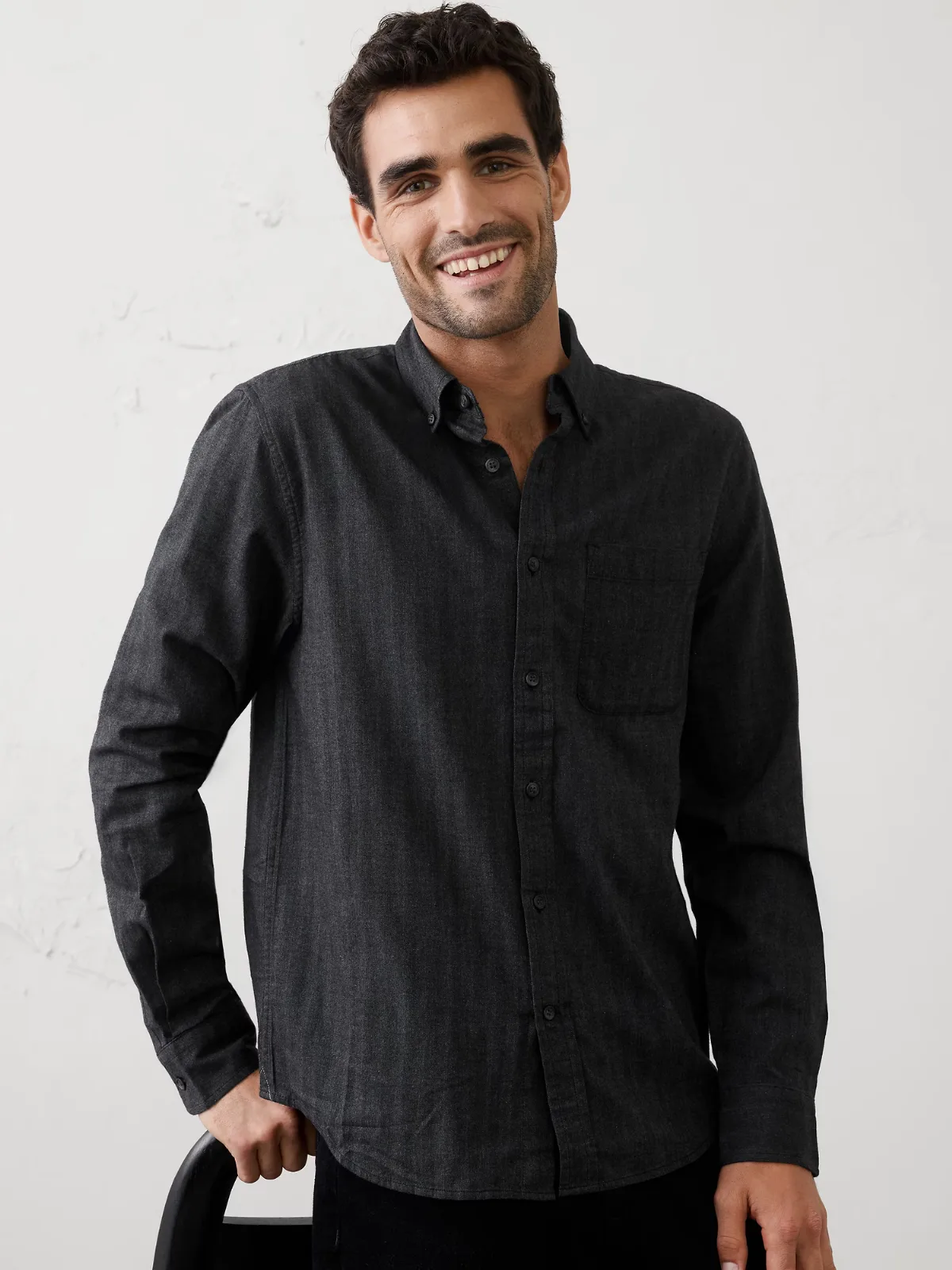 Slim-Fit Lightweight Flannel Shirt by Banana Republic