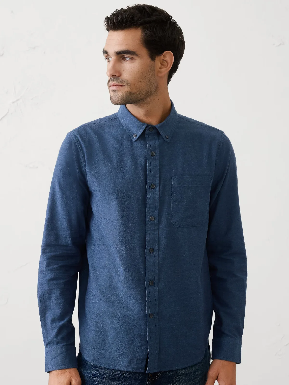 Slim-Fit Lightweight Flannel Shirt by Banana Republic