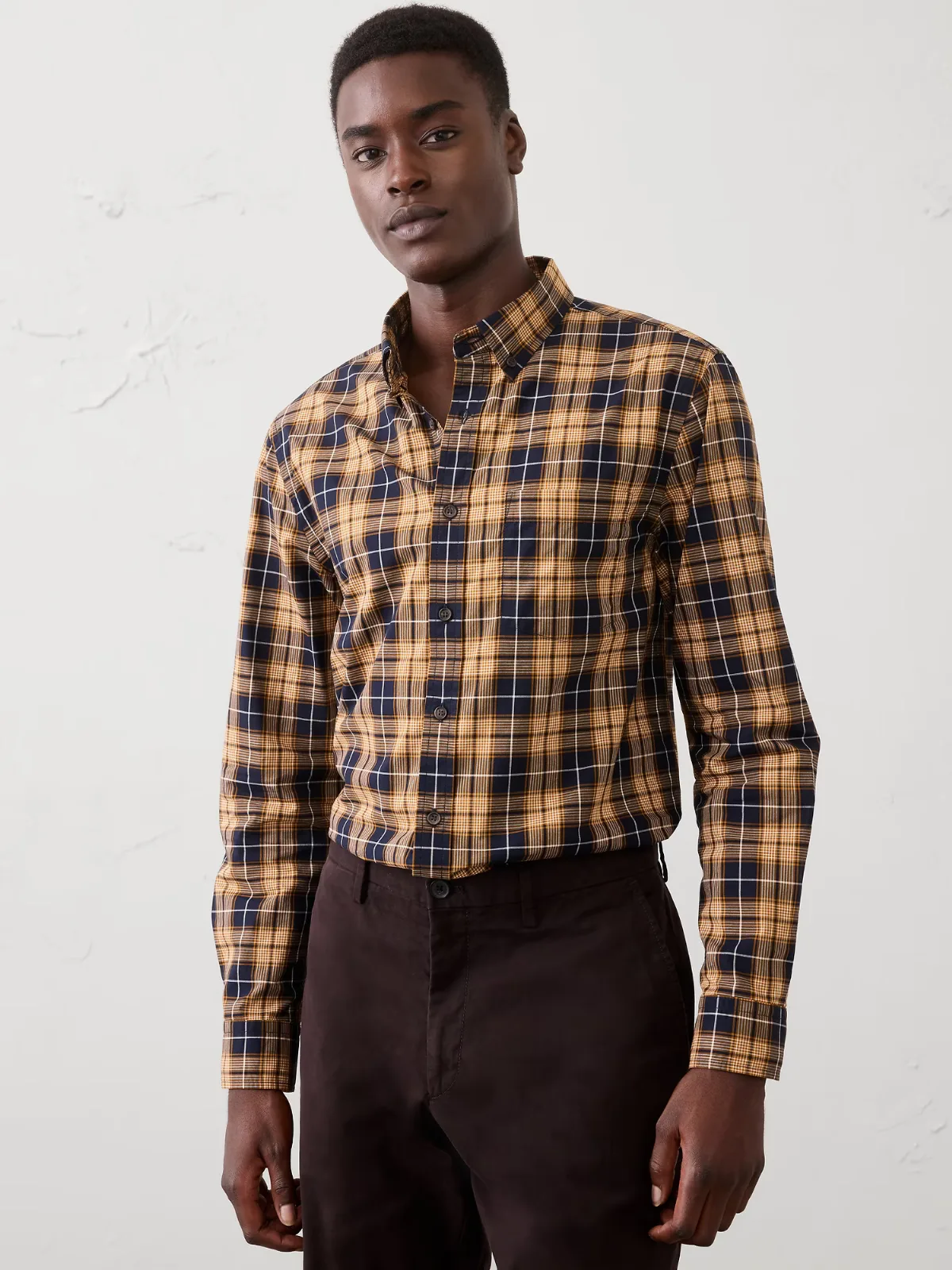 Slim-Fit Softwash Cotton Shirt by Banana Republic