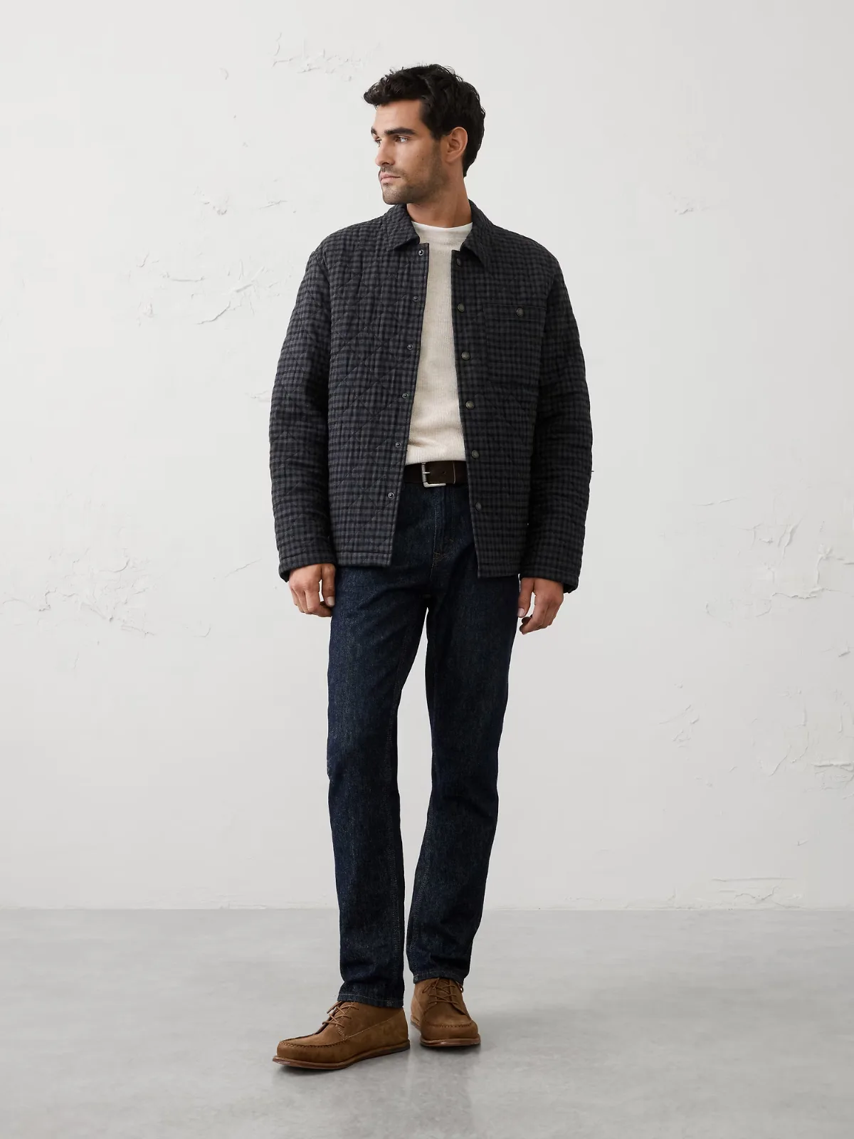 Quilted Shirt Jacket by Banana Republic