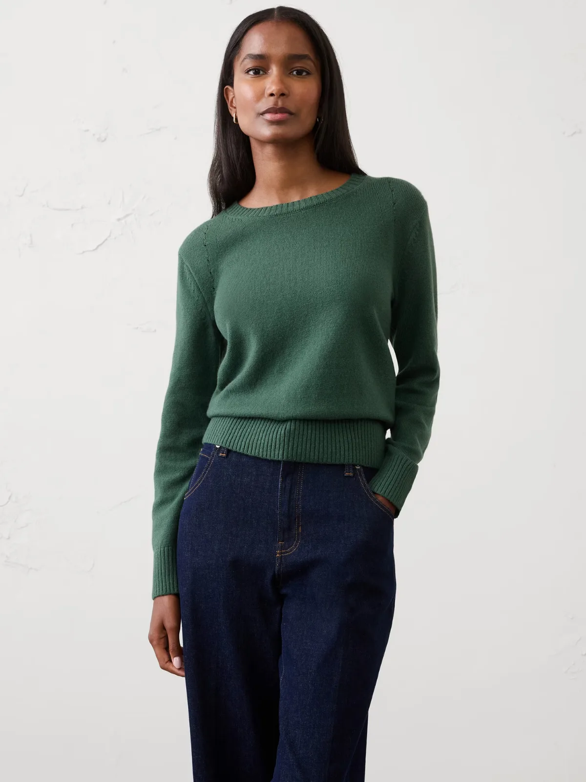 Perfectly Soft Crew-Neck Sweater by Banana Republic