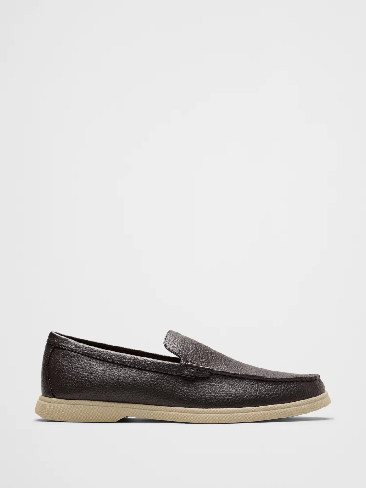 Vegan Pebbled Leather Sneaker-Bottom Loafer by Banana Republic