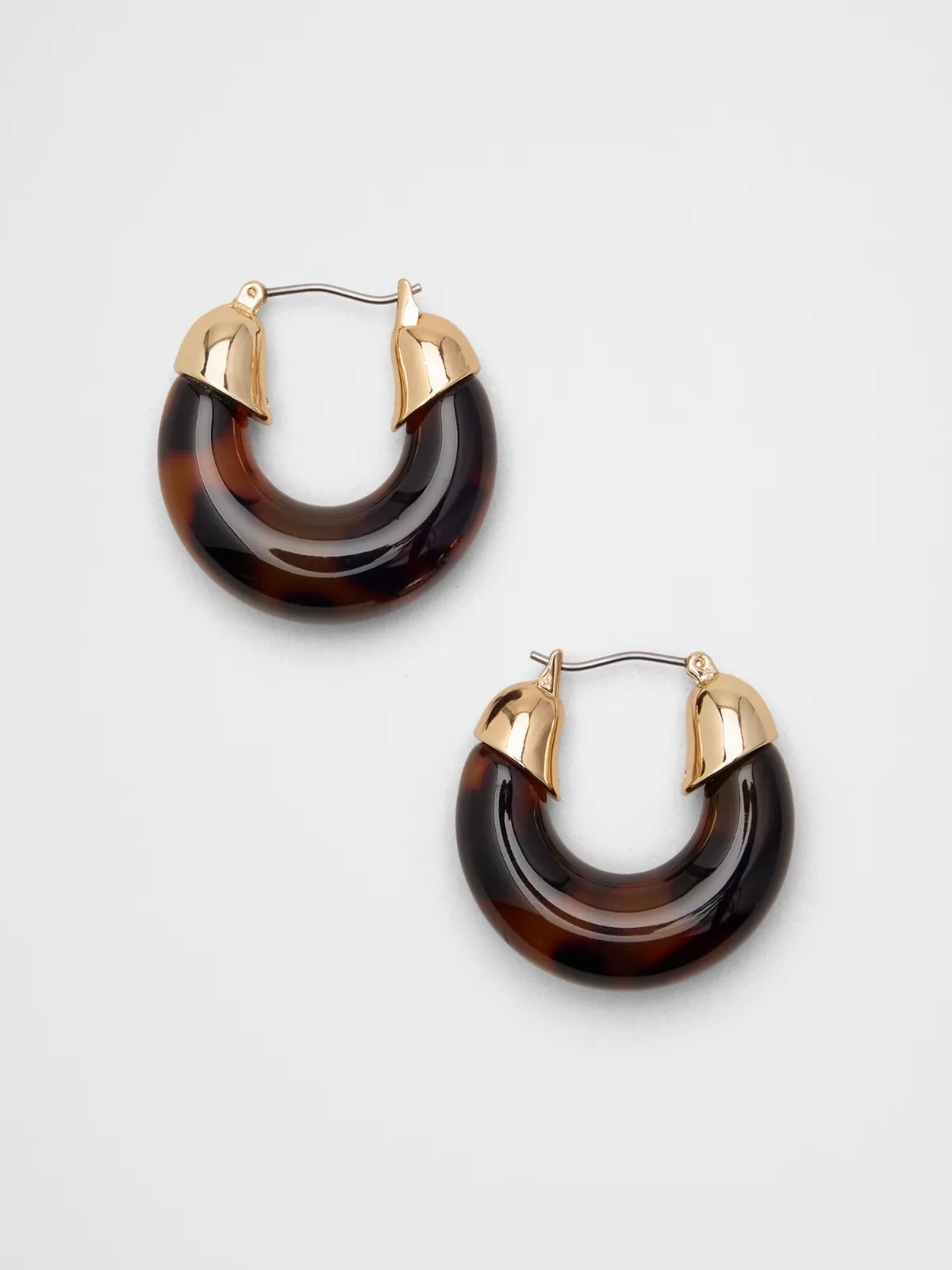 Chunky Resin Hoop Earrings by Banana Republic