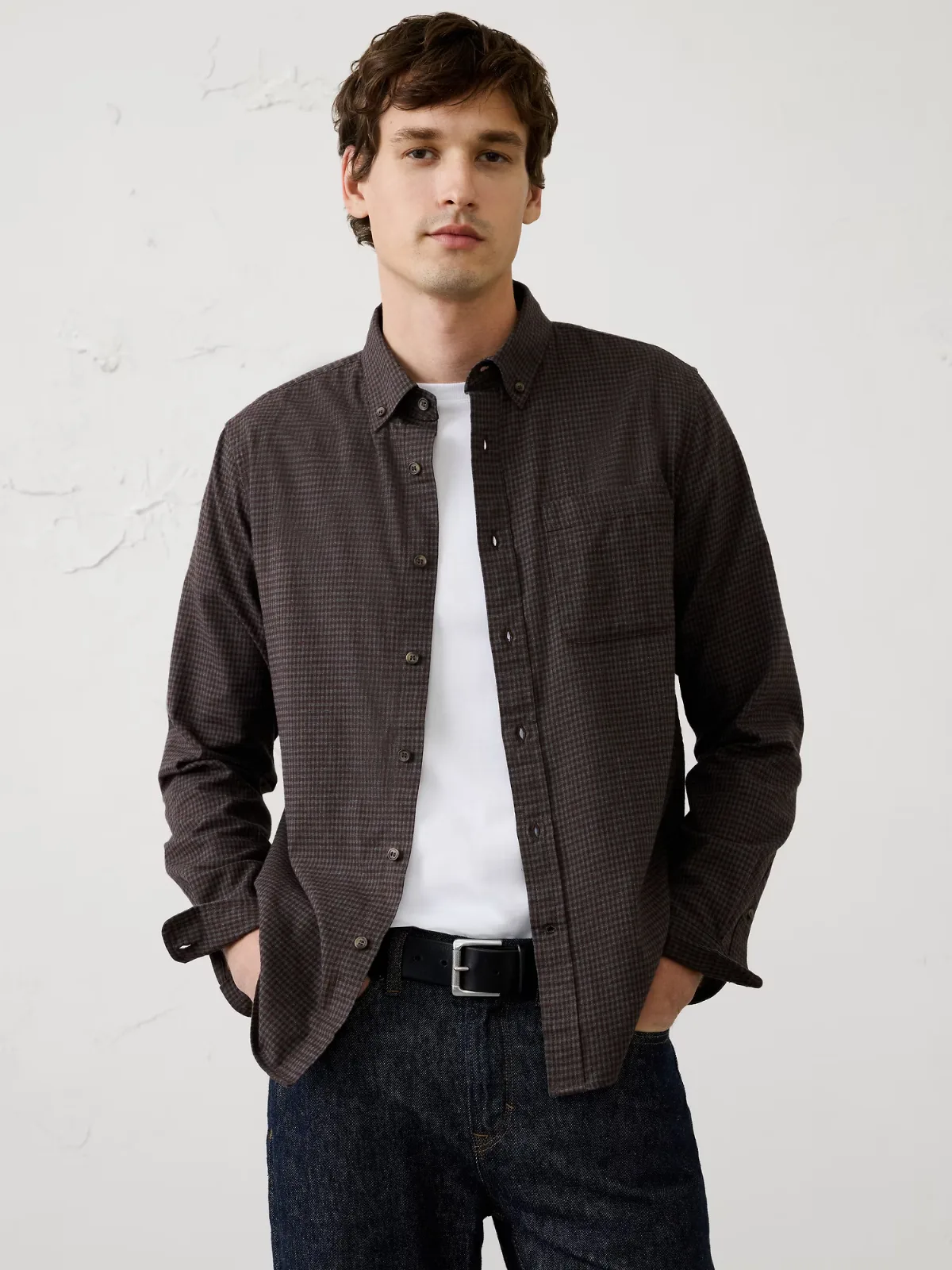 Slim-Fit Lightweight Flannel Shirt by Banana Republic