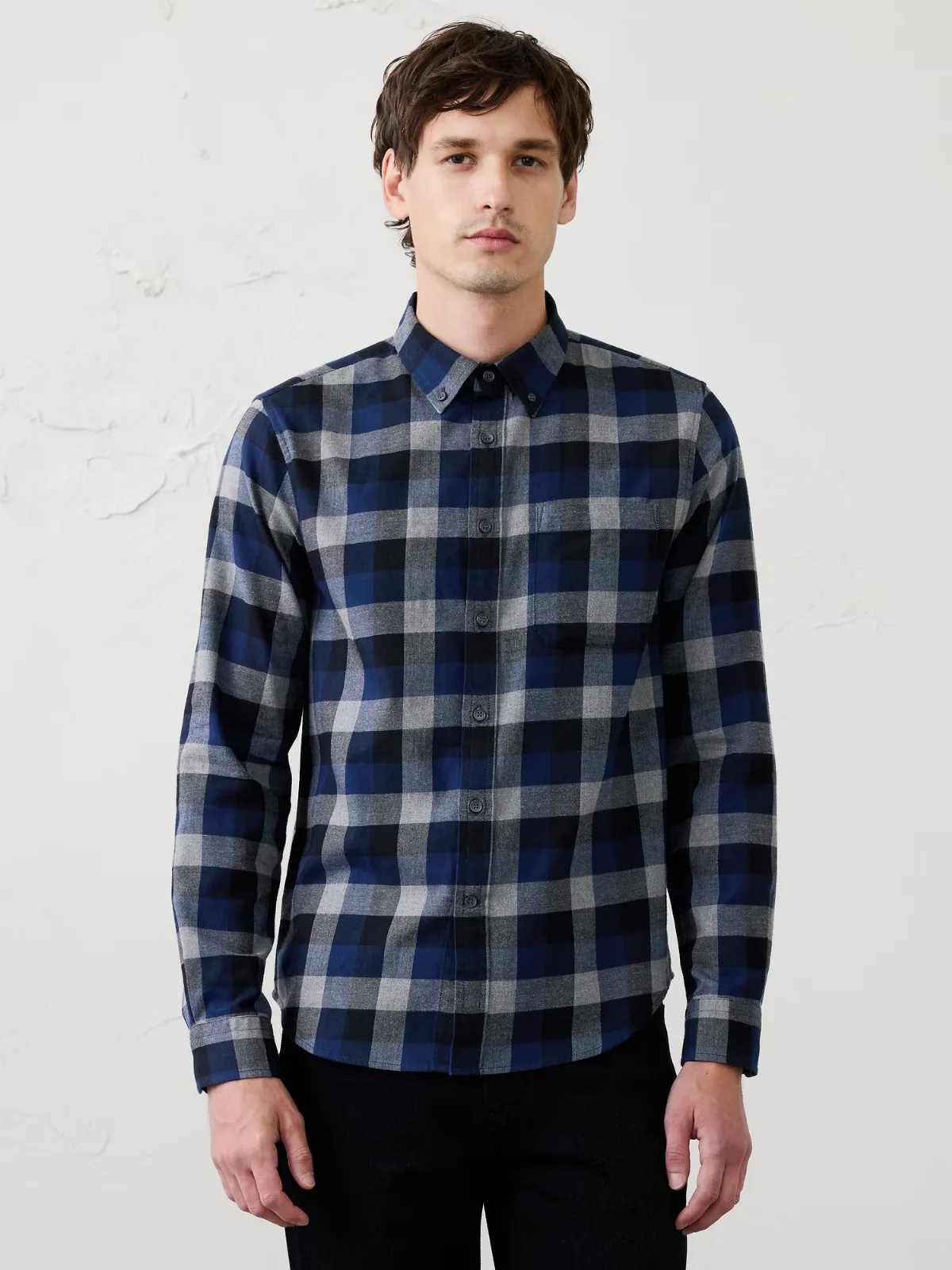 Slim-Fit Lightweight Flannel Shirt by Banana Republic