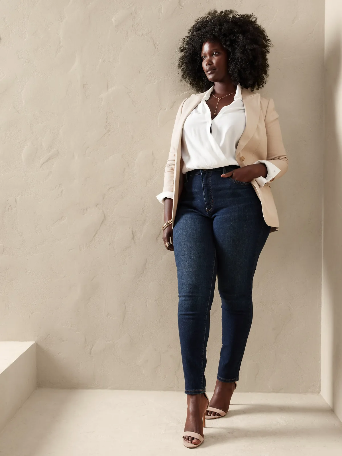 Curvy Mid-Rise Skinny Jean by Banana Republic