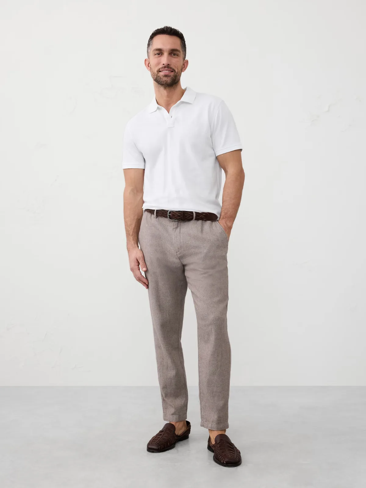 Standard-Fit Pique Polo by Banana Republic