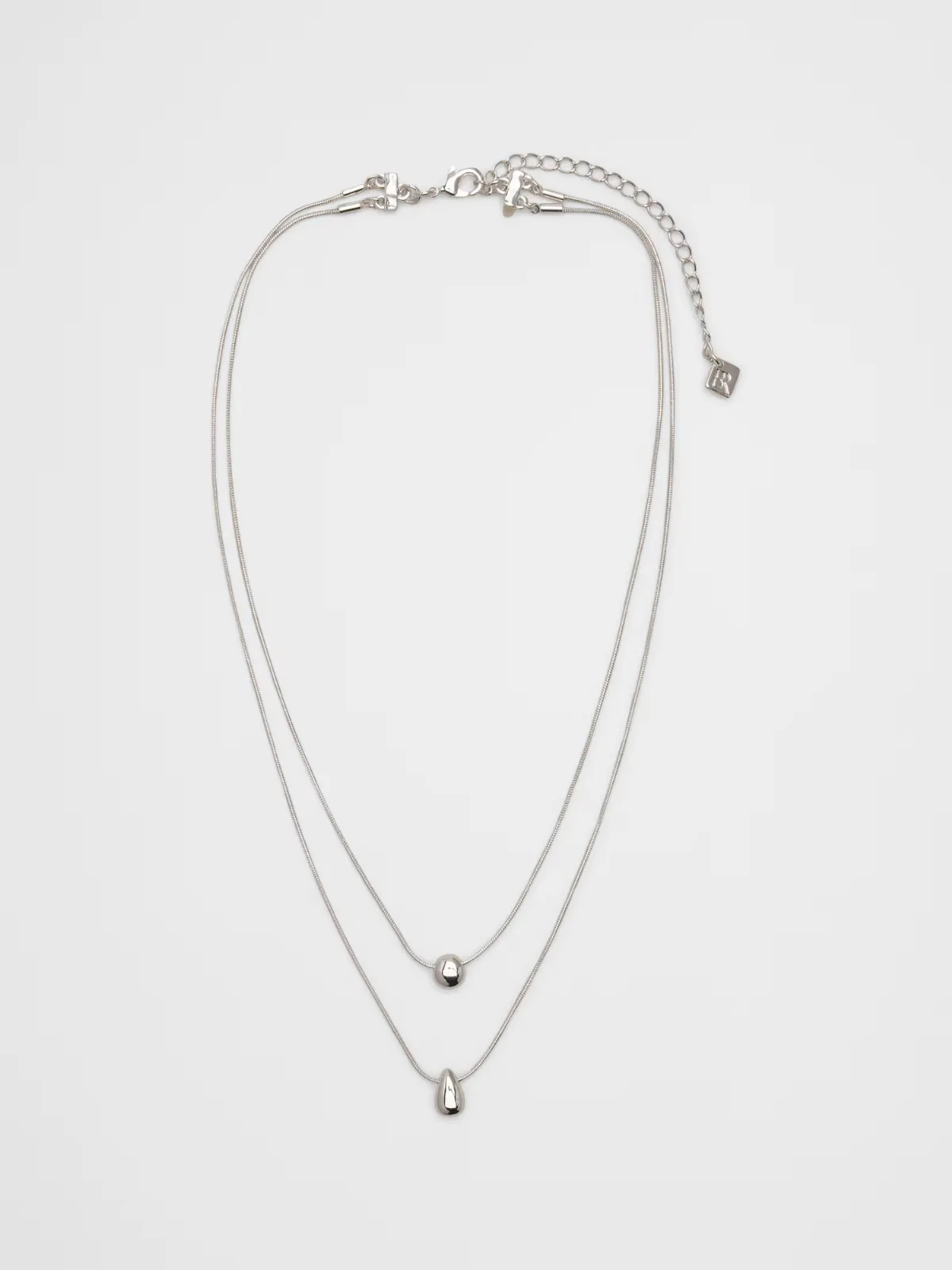 Layered Metal Pendant Necklace