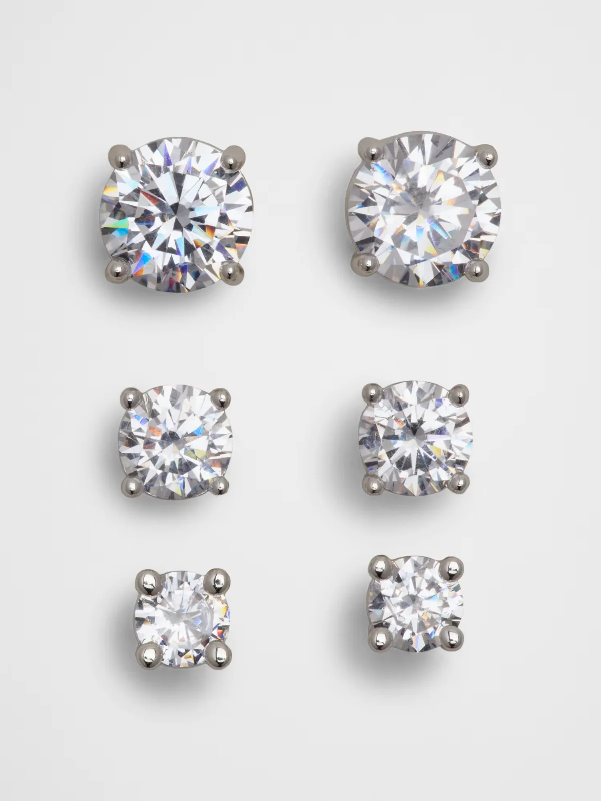 Cubic Zirconia Studs (3 Pack) by Banana Republic