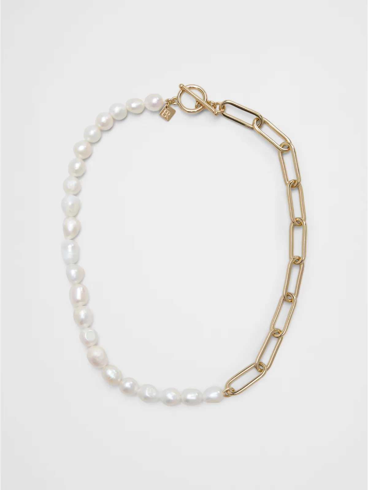Pearl Chain Link Necklace by Banana Republic