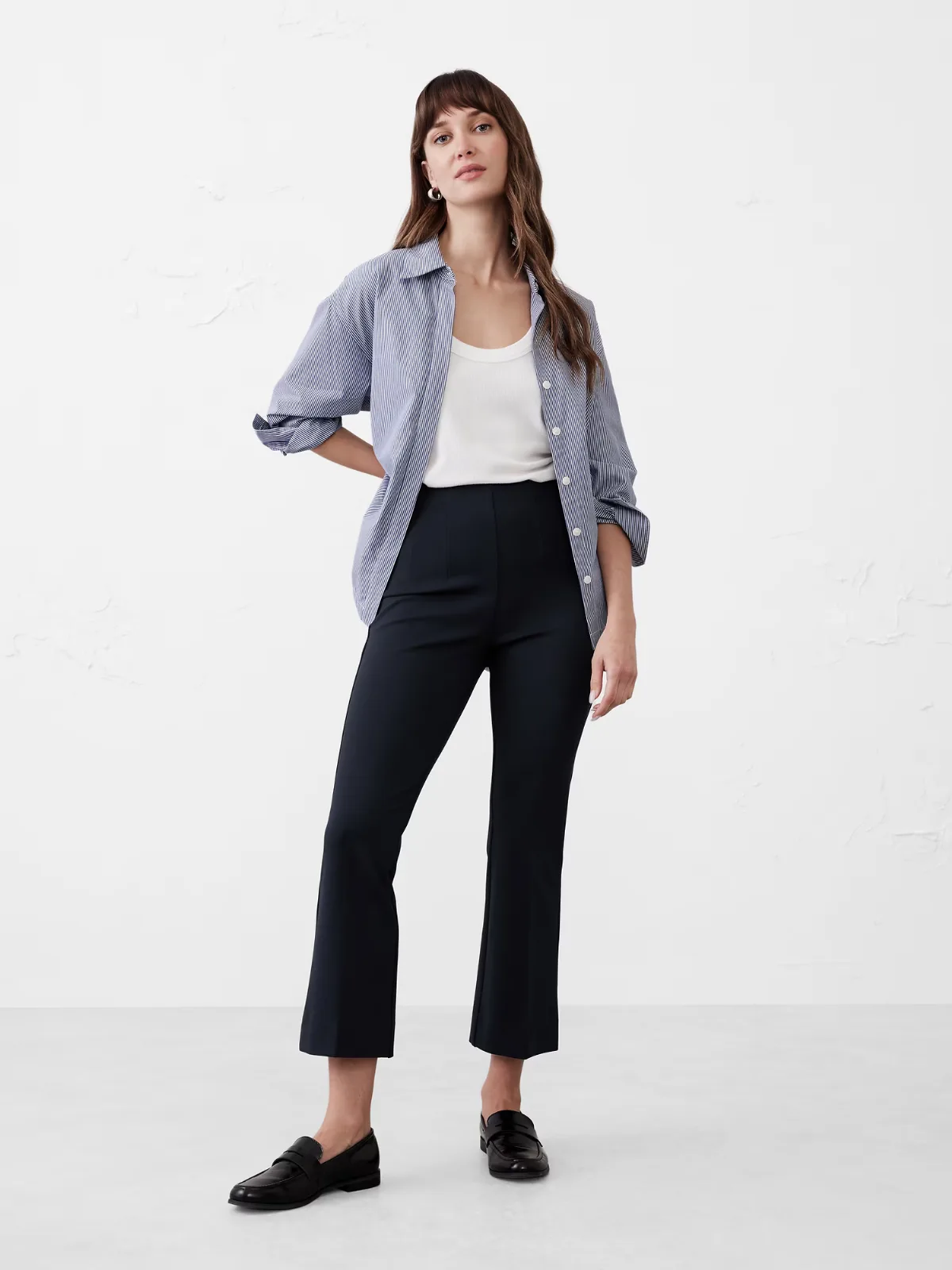 Bootcut Cropped Ponte Pull-On Pant by Banana Republic
