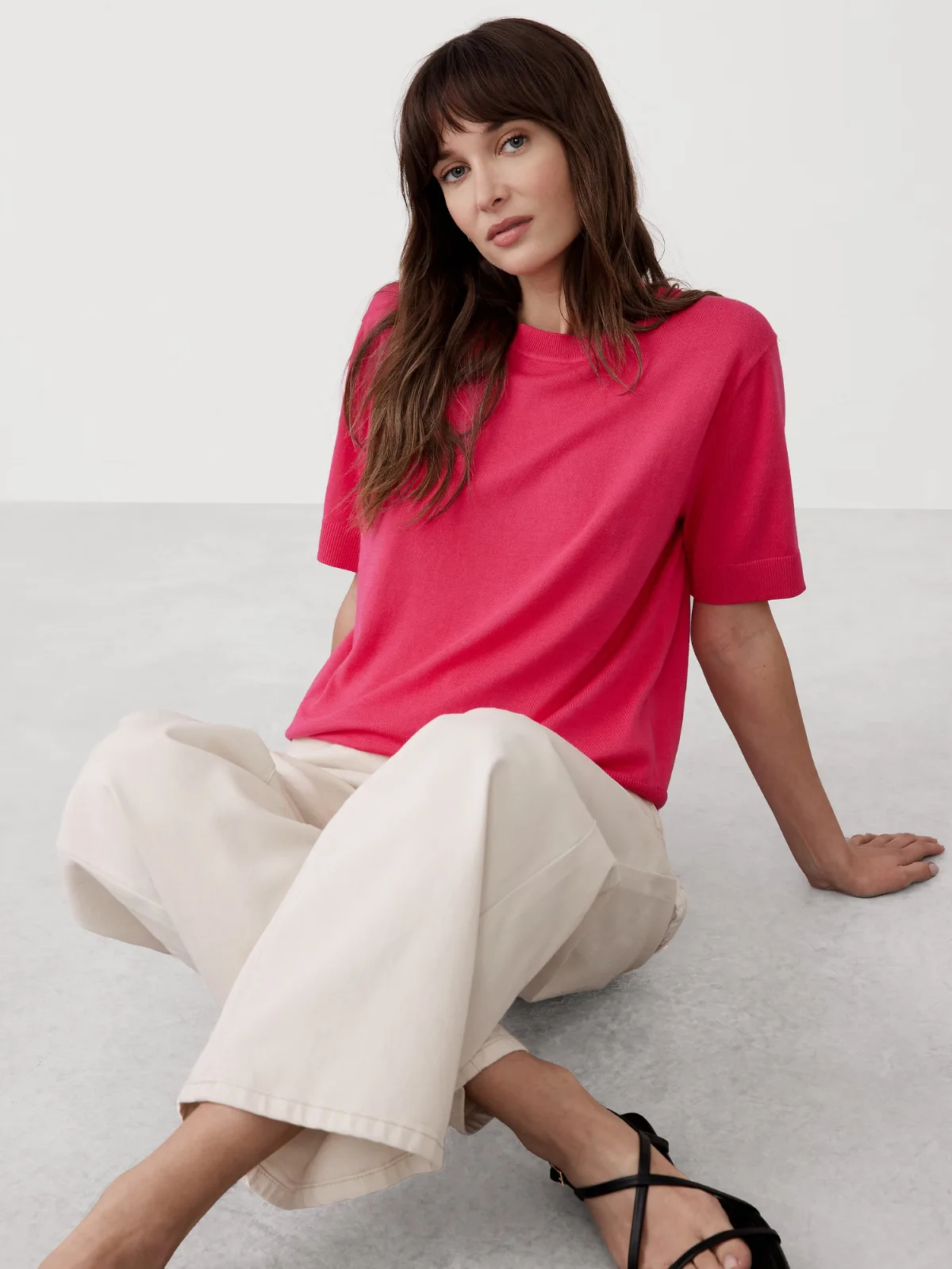 Forever Short-Sleeve Sweater by Banana Republic