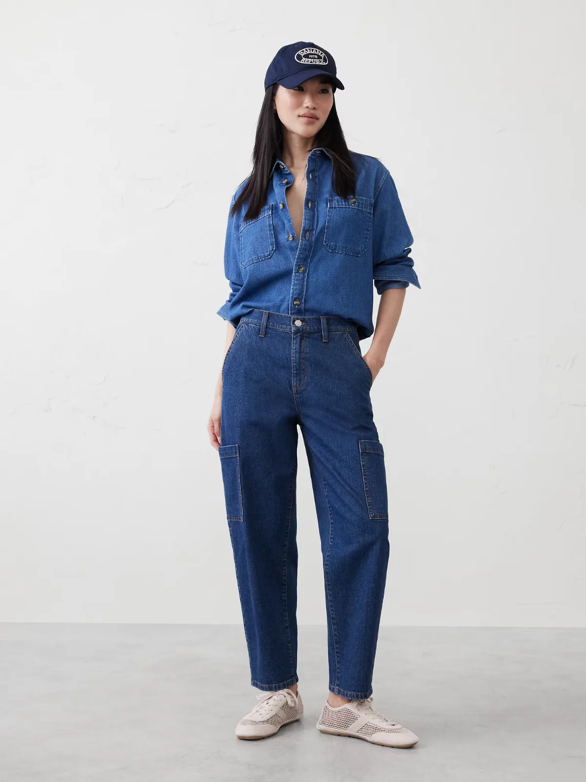 Slim Barrel High-Rise Utility Jean by Banana Republic