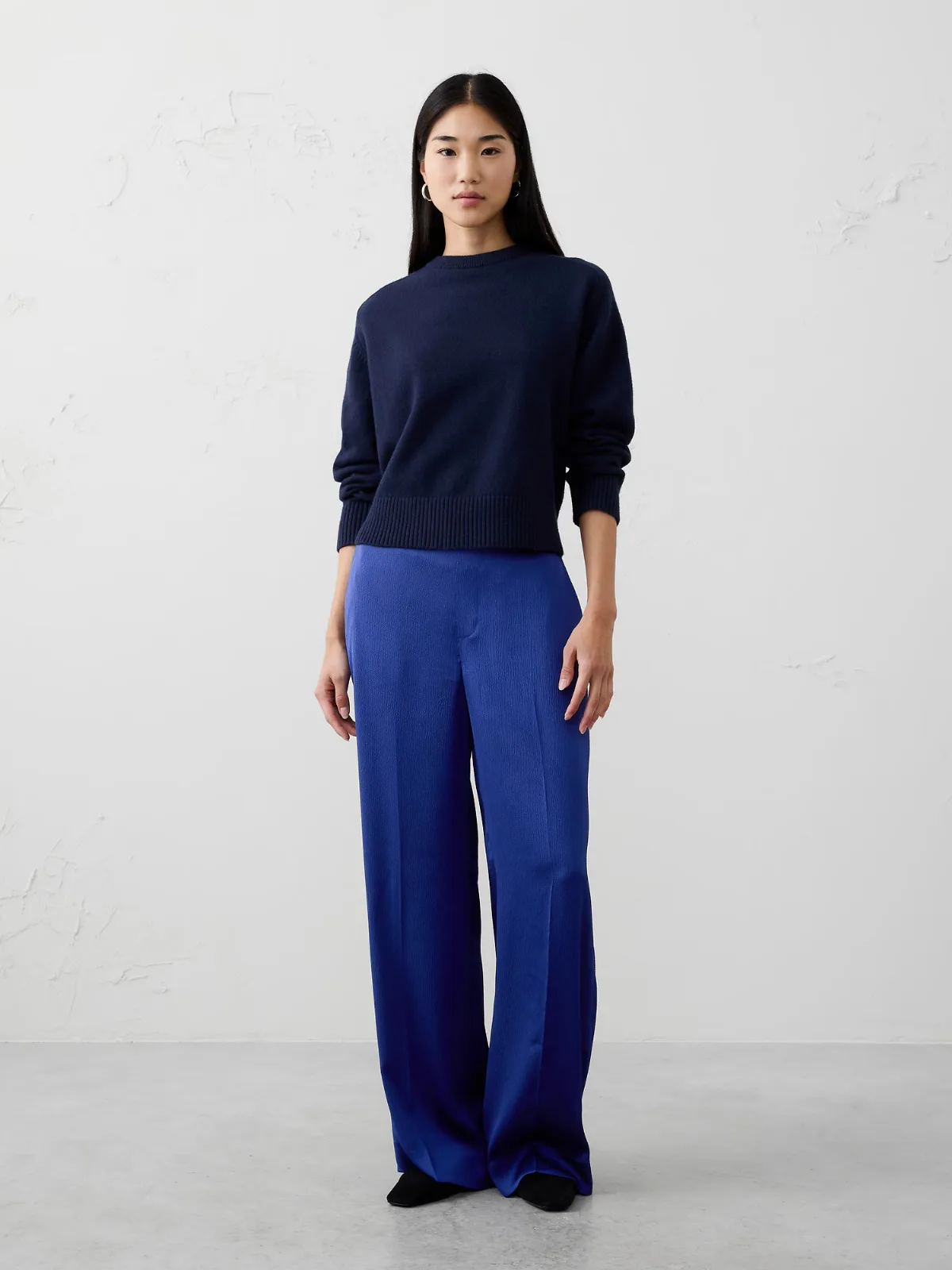 Hayden Wide-Leg High-Rise Silky Pull-On Pant by Banana Republic
