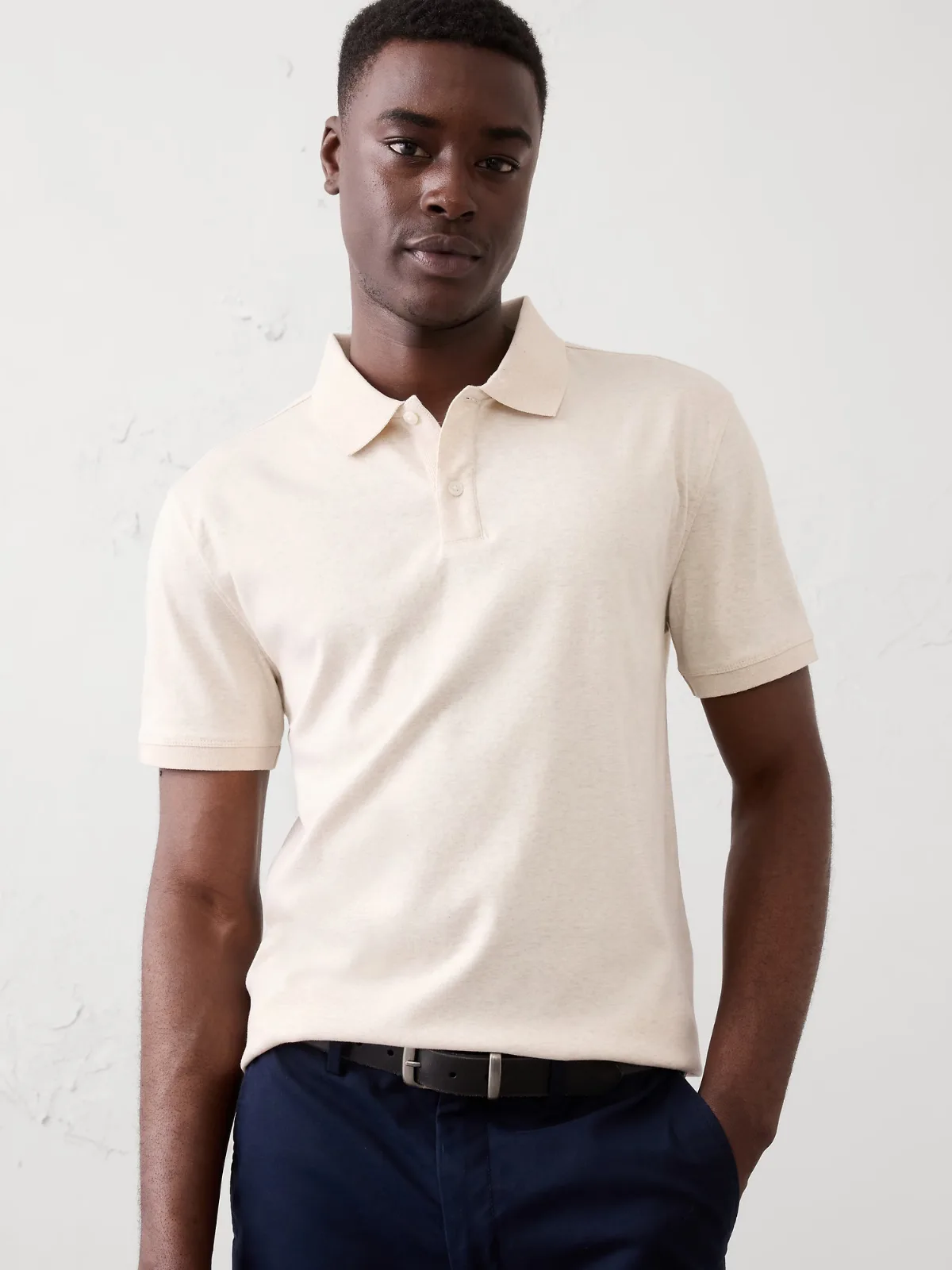 Standard-Fit Luxe Touch Polo by Banana Republic