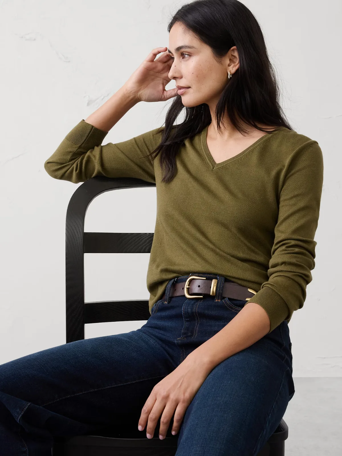 Forever V-Neck Sweater by Banana Republic