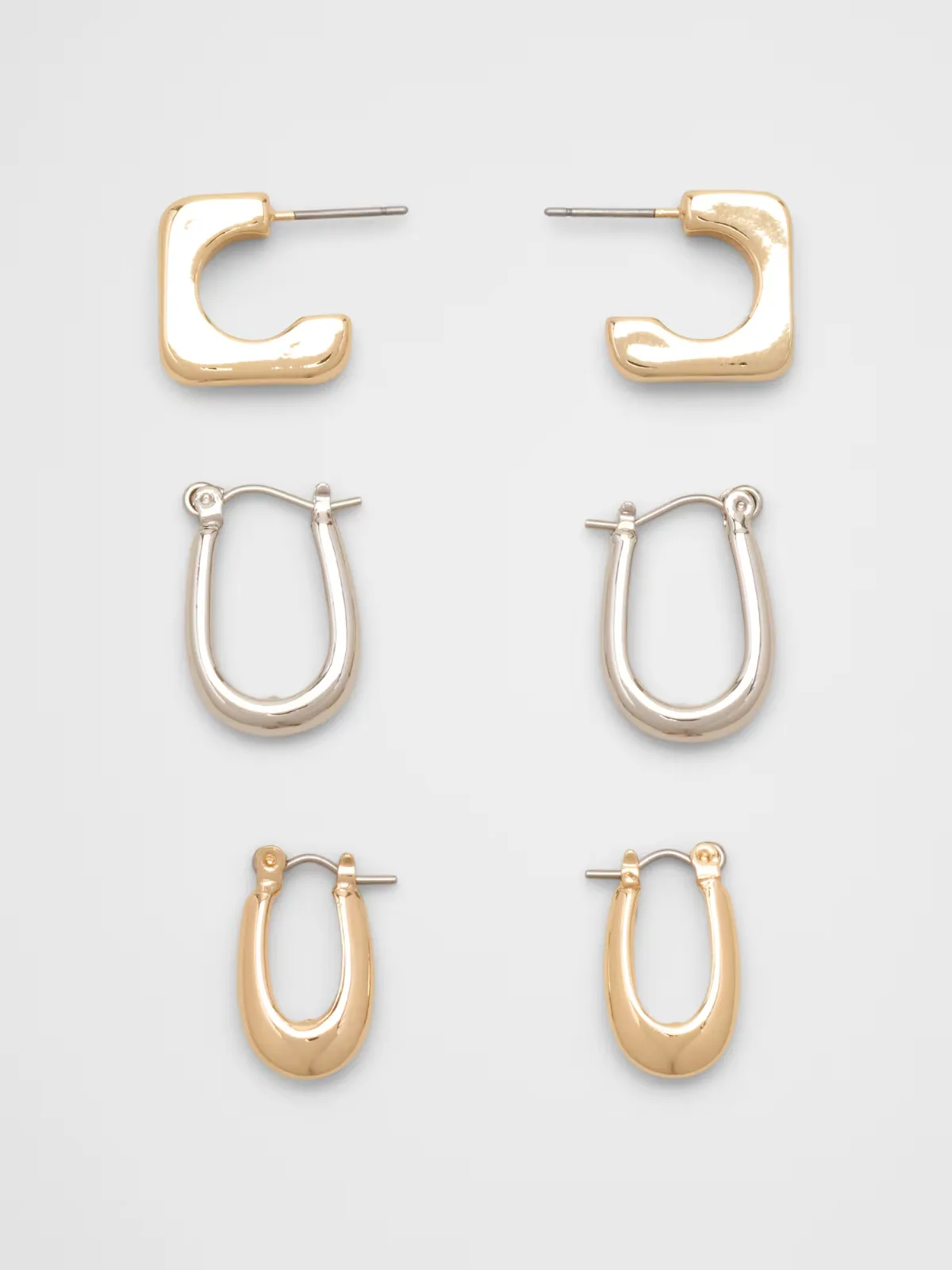 Mixed Metal Earrings (3 Pack) by Banana Republic