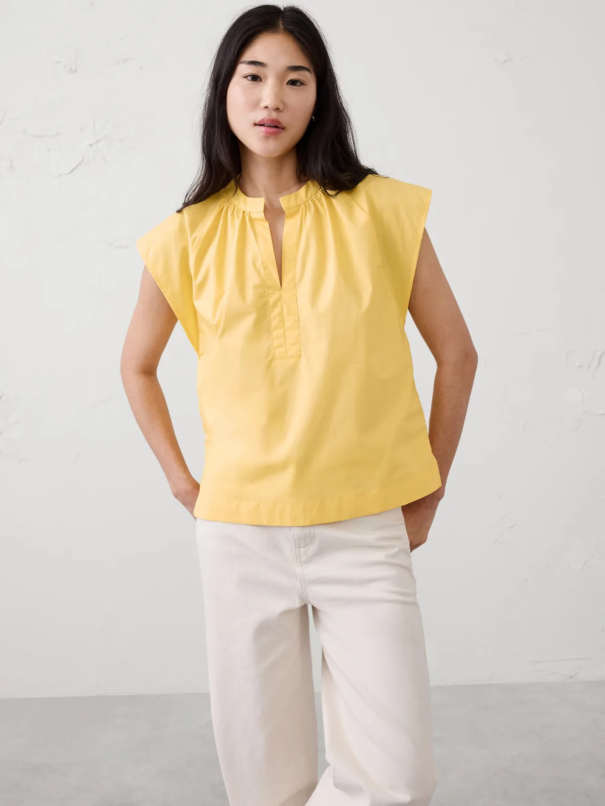 Raglan-Sleeve Top by Banana Republic