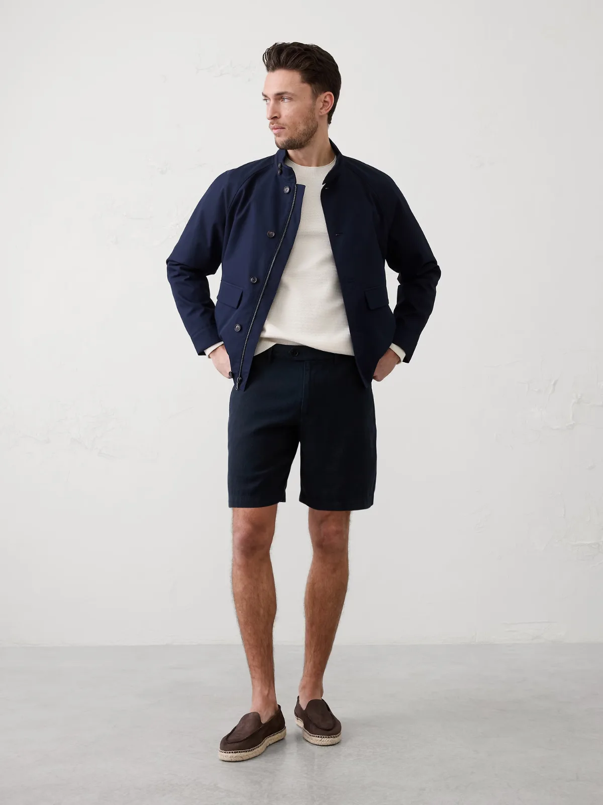 Standard-Fit 7" Linen-Blend Short
