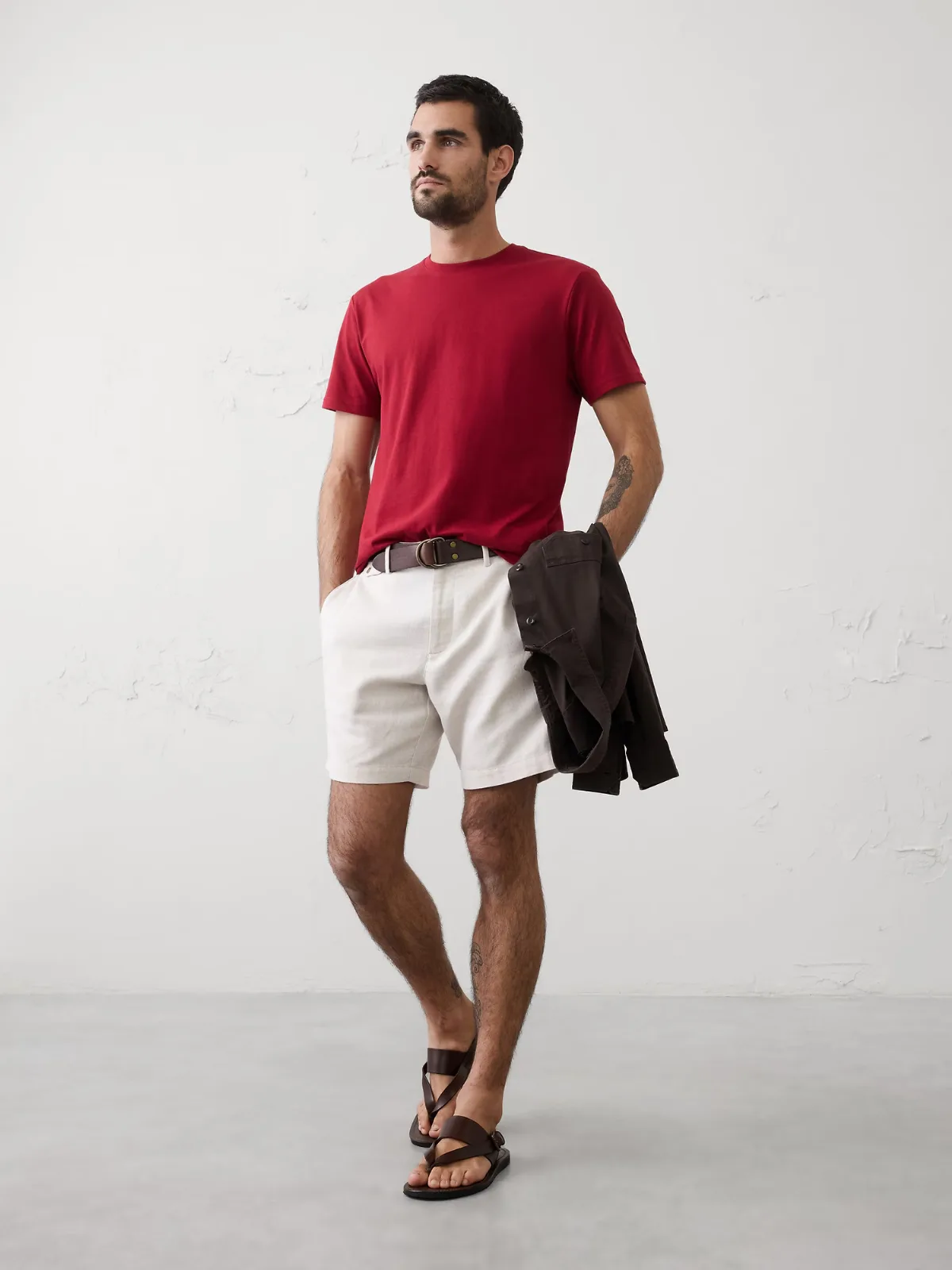 Standard-Fit Premium Wash Crew-Neck T-Shirt by Banana Republic