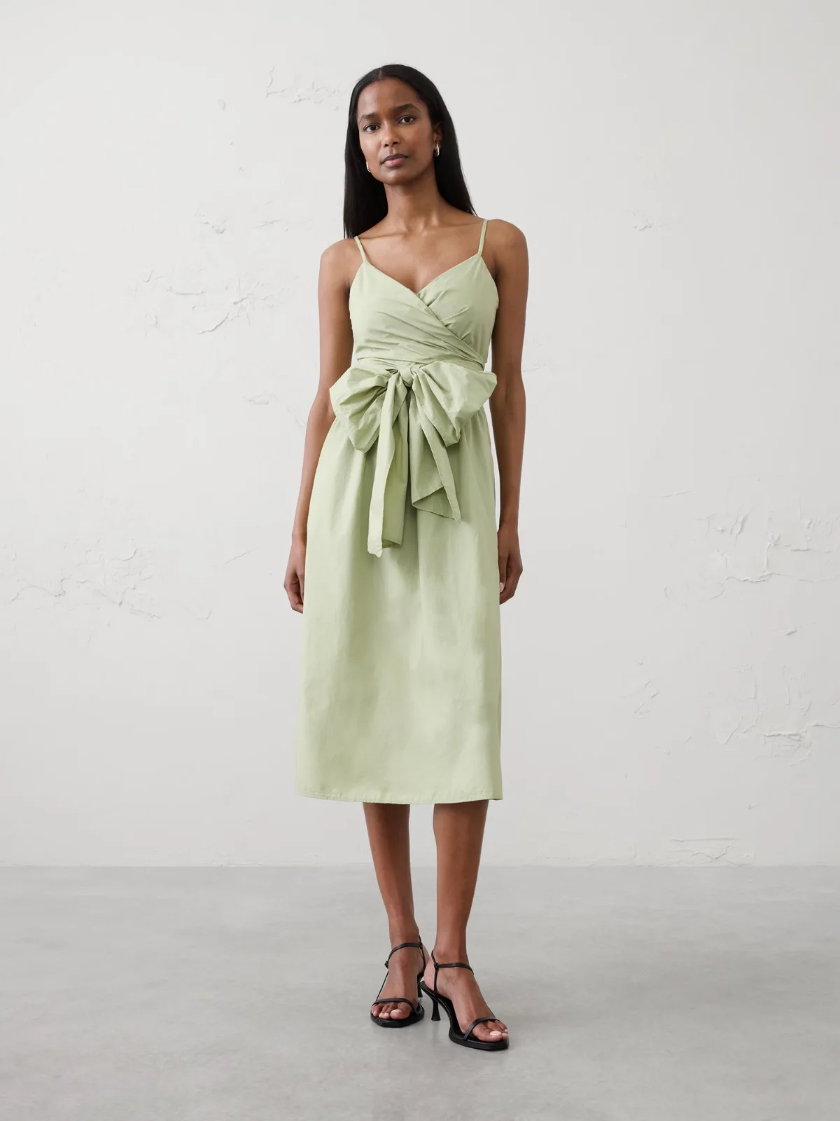 Strappy Wrapped Midi Dress