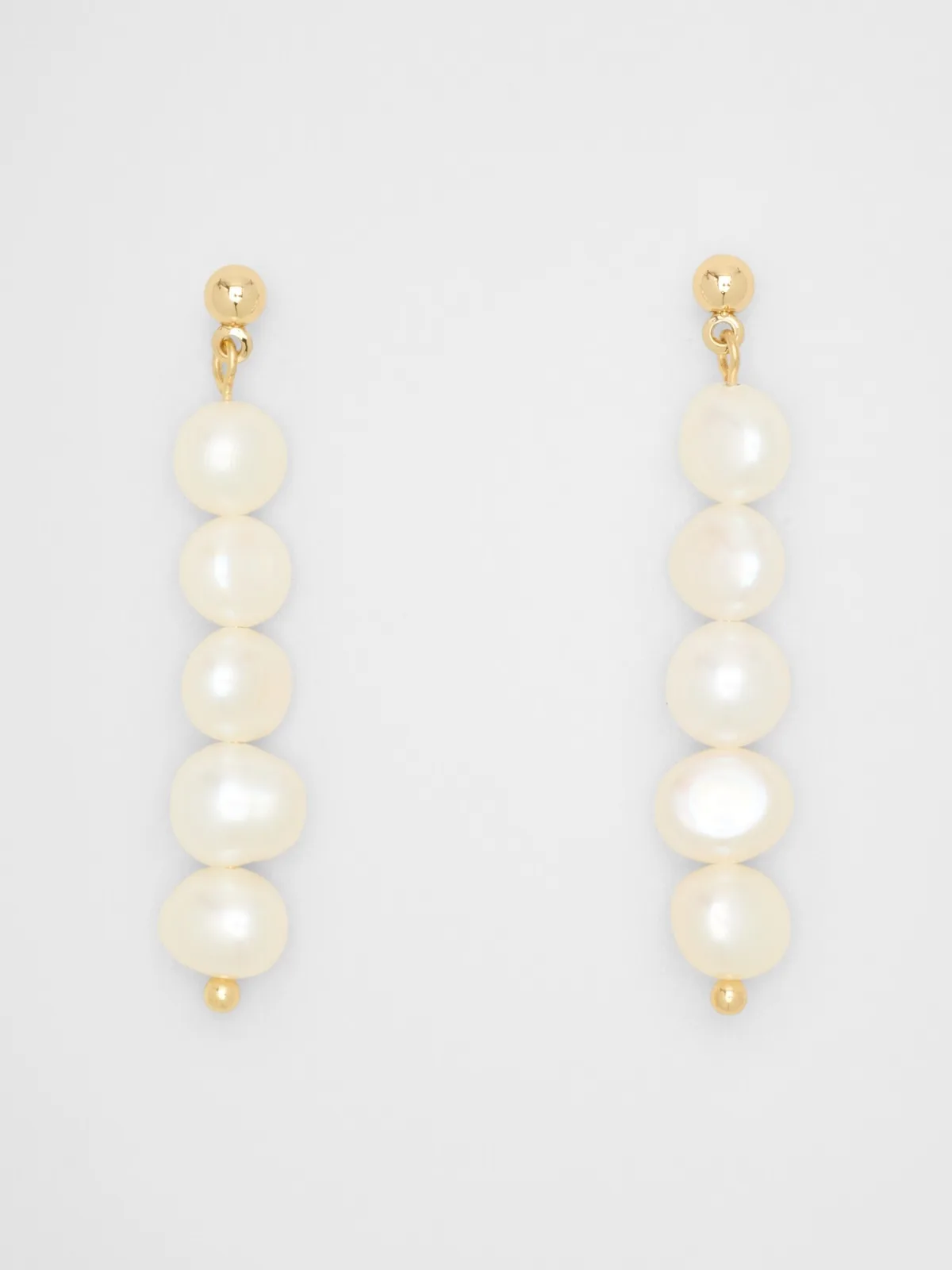 Stacked Pearl Drop Earrings by Banana Republic