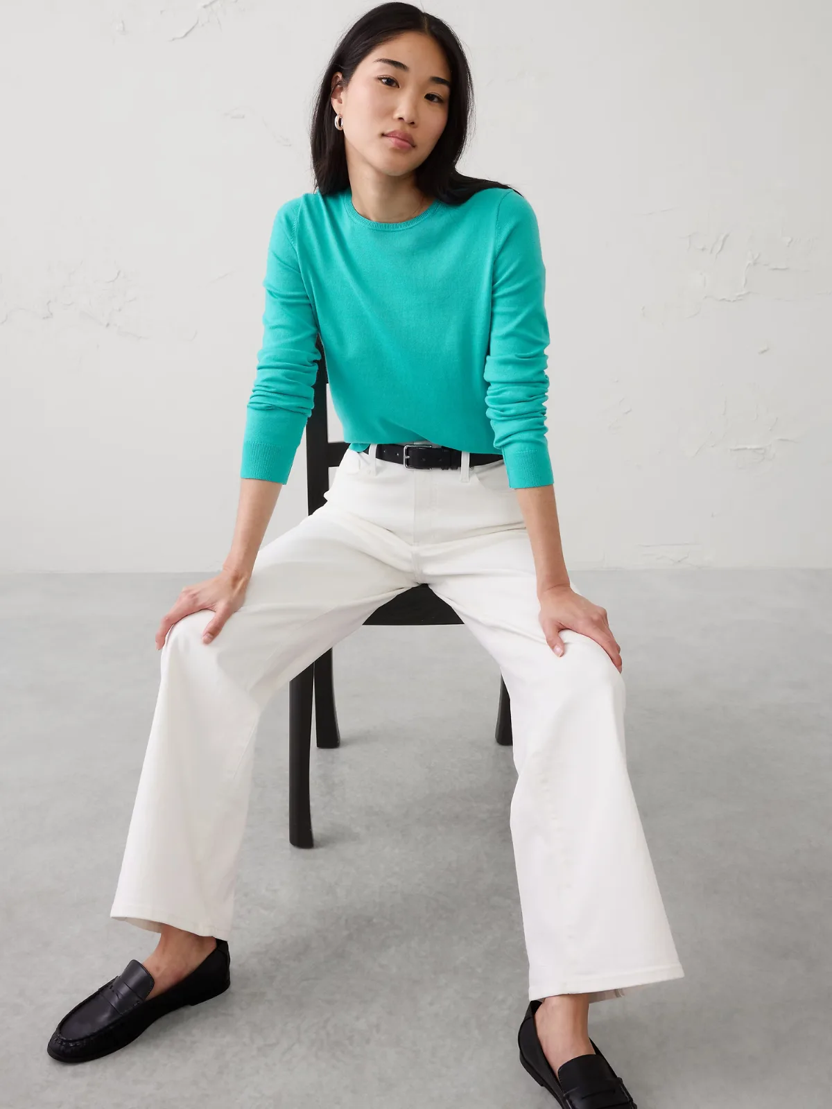 Forever Crew-Neck Sweater by Banana Republic