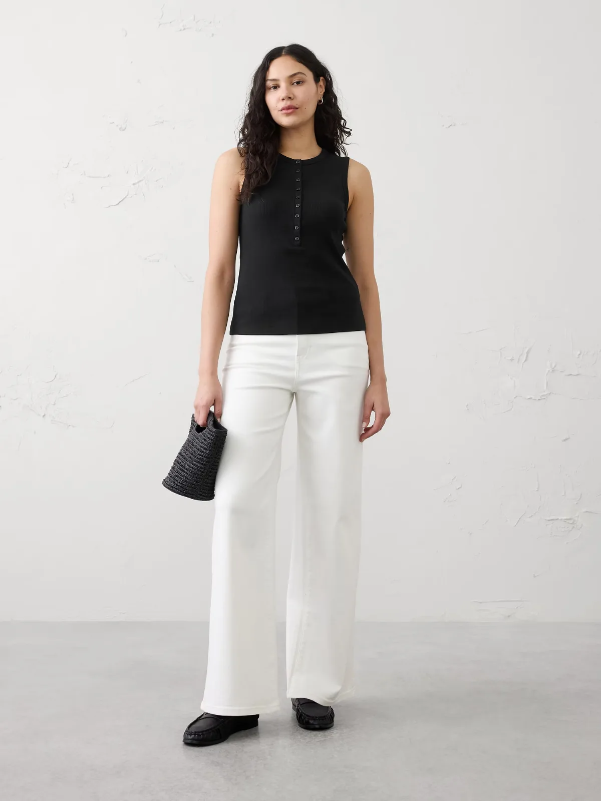 Ribbed Henley by Banana Republic