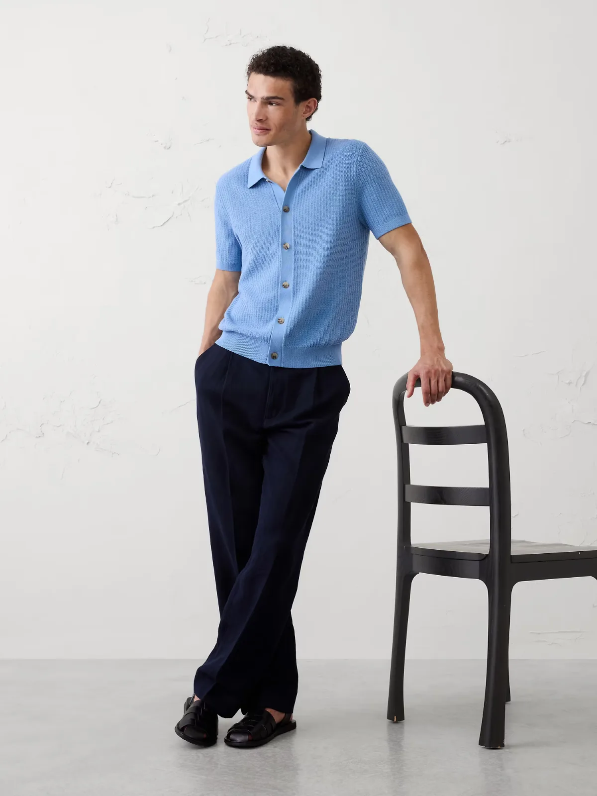 Textured Sweater Polo by Banana Republic
