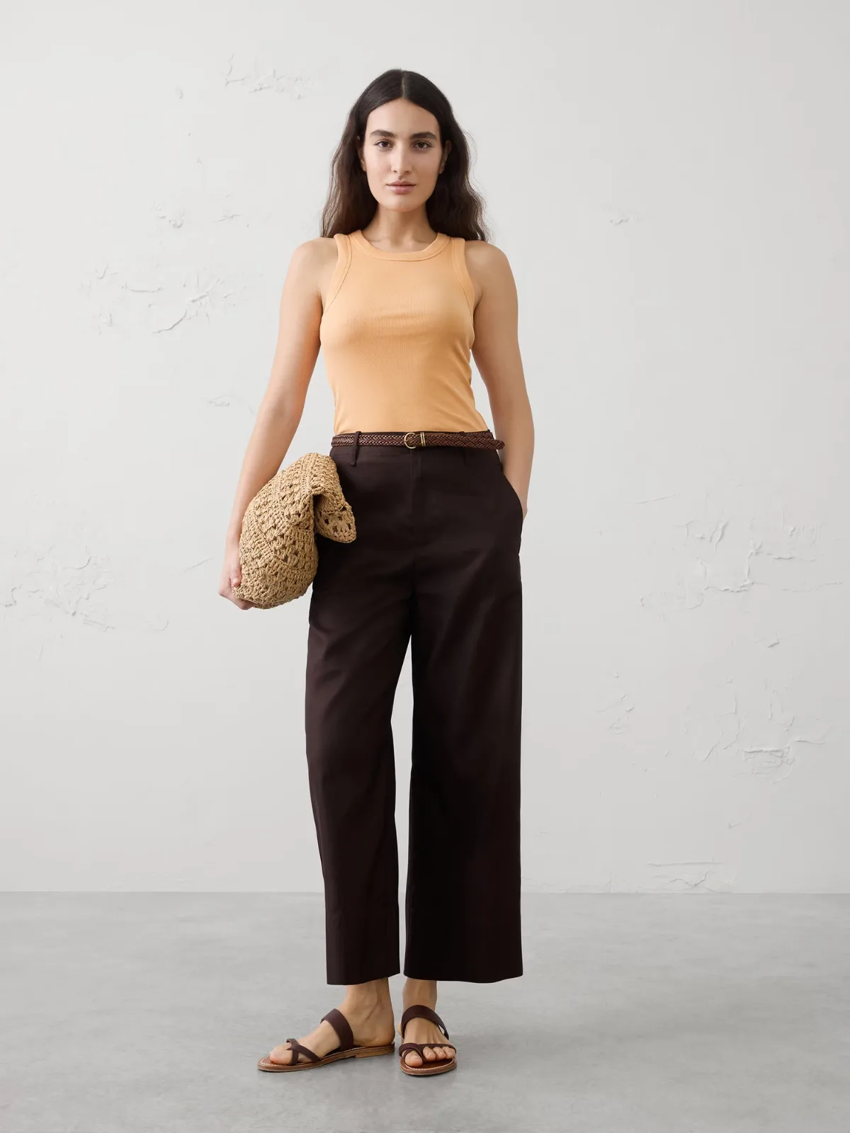Ribbed Racer Tank by Banana Republic