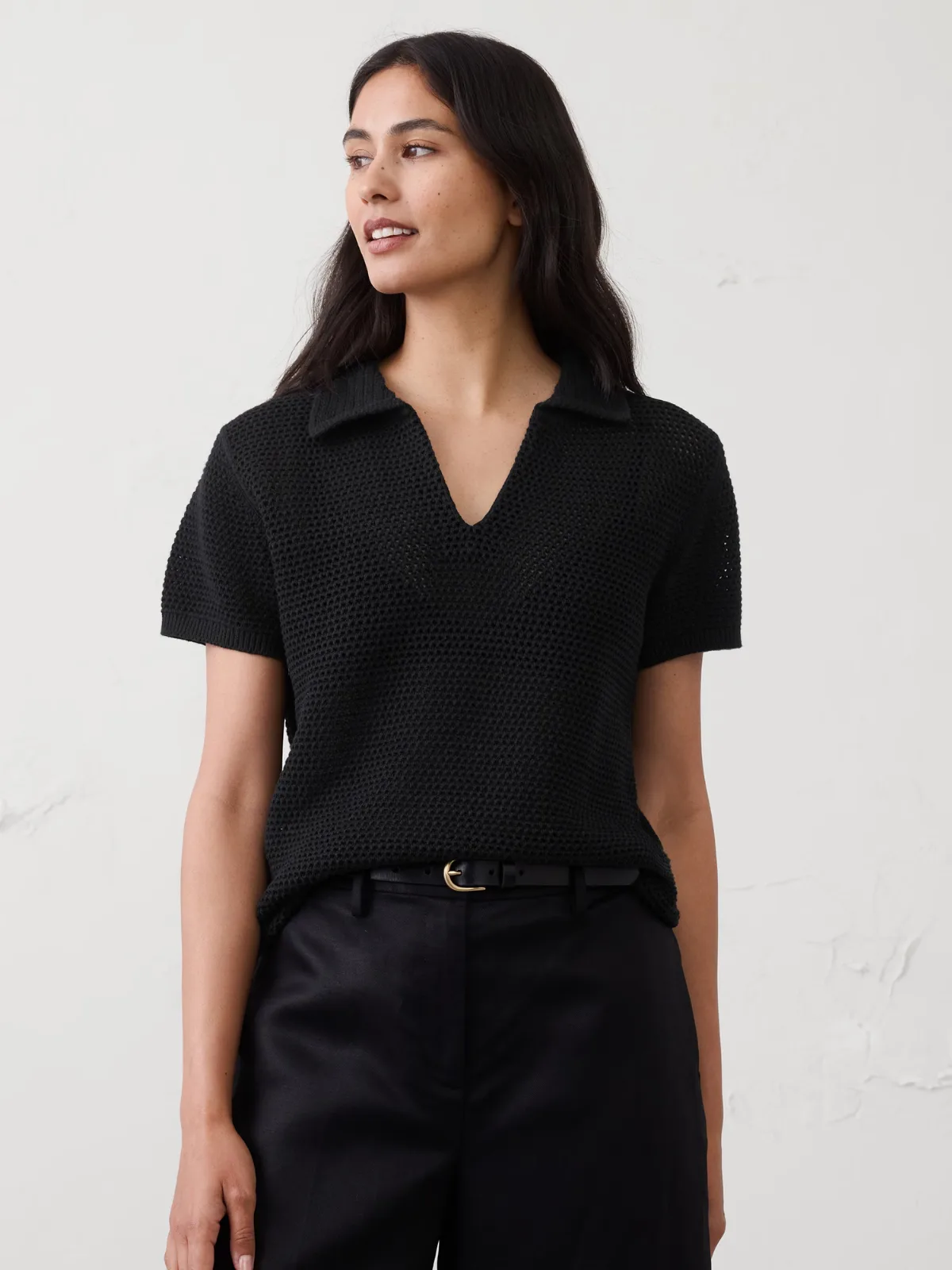 Textured Sweater Polo by Banana Republic