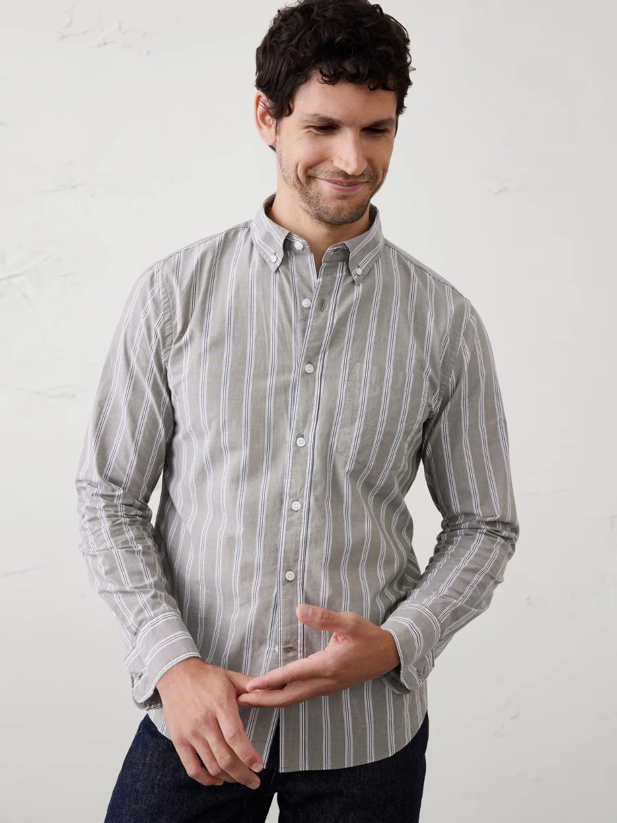 Slim-Fit Softwash Cotton Shirt