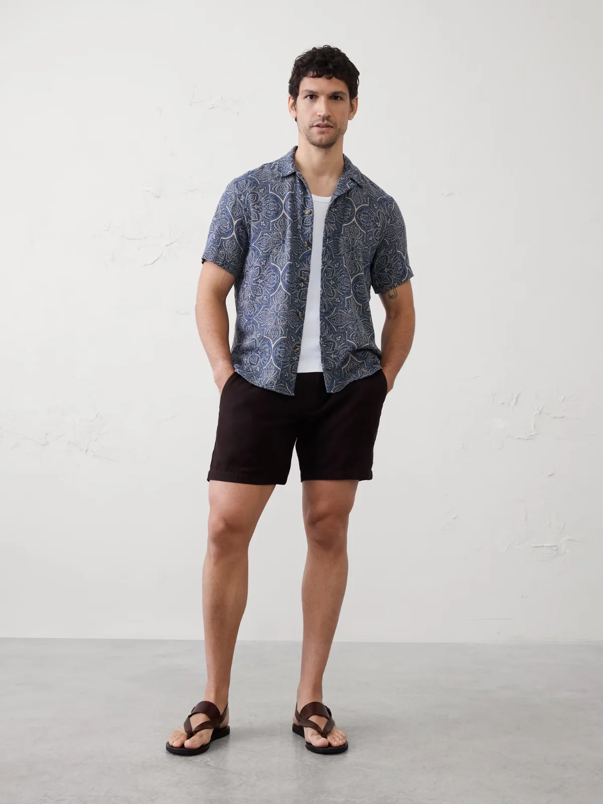 Standard-Fit Coastal Resort Shirt