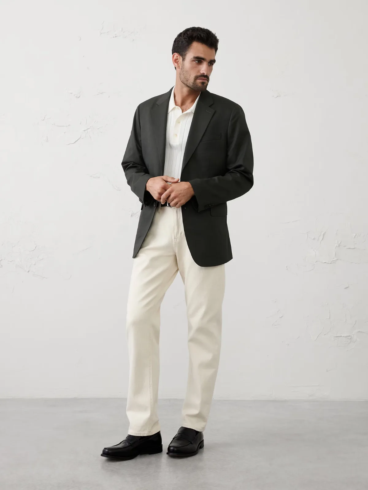 Dobby Suit Jacket by Banana Republic