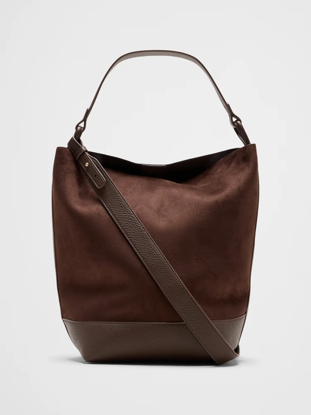Vegan Leather Suede Bucket Tote by Banana Republic