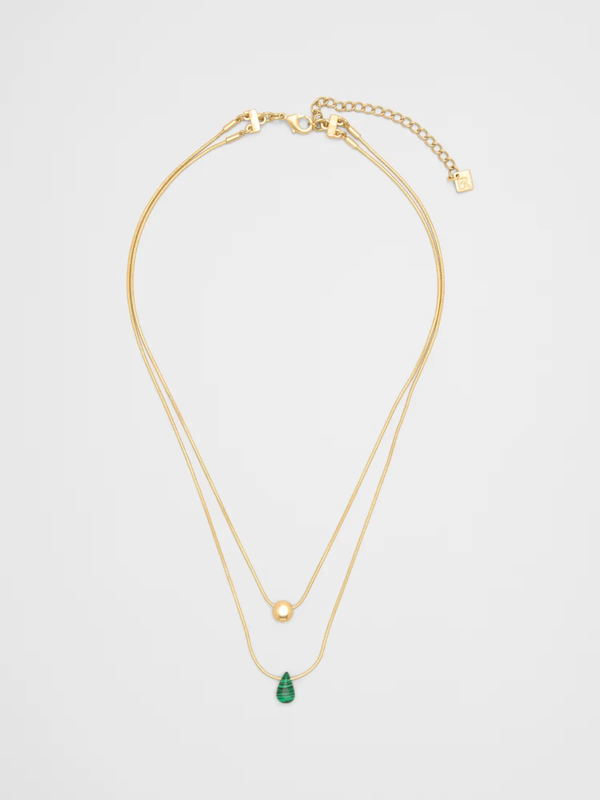 Layered Stone Pendant Necklace by Banana Republic