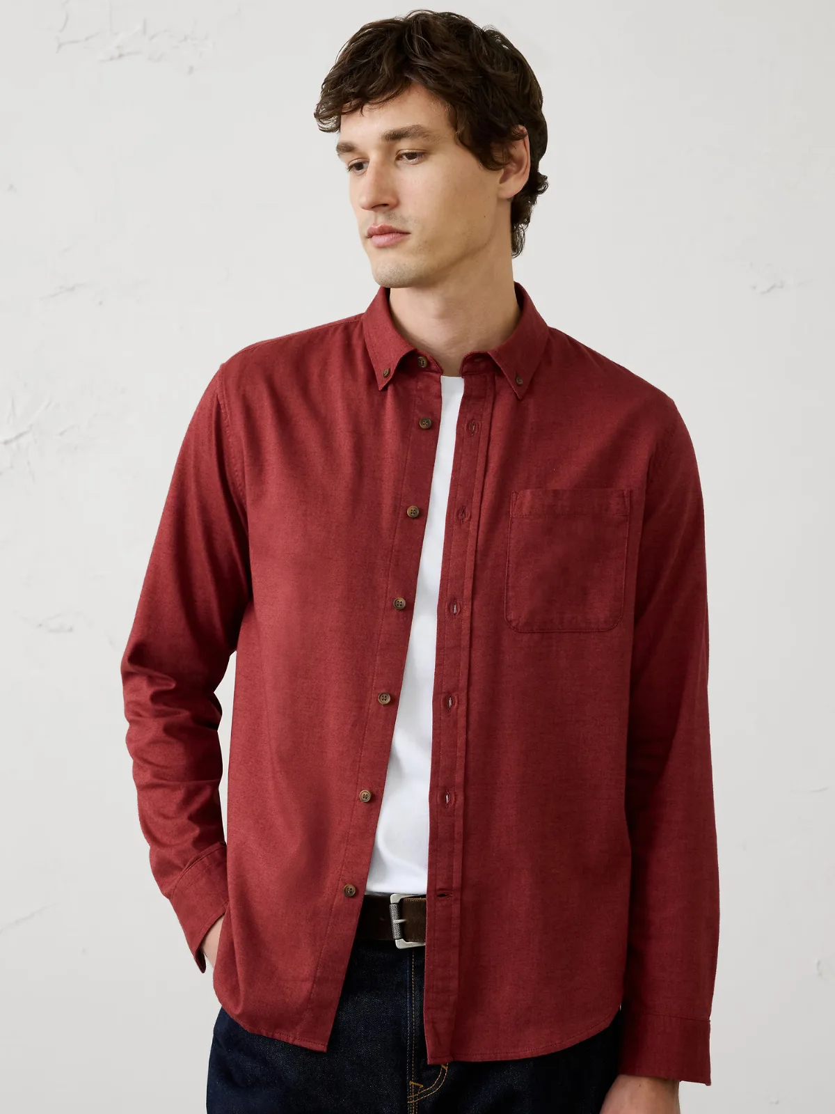 Slim-Fit Lightweight Flannel Shirt by Banana Republic