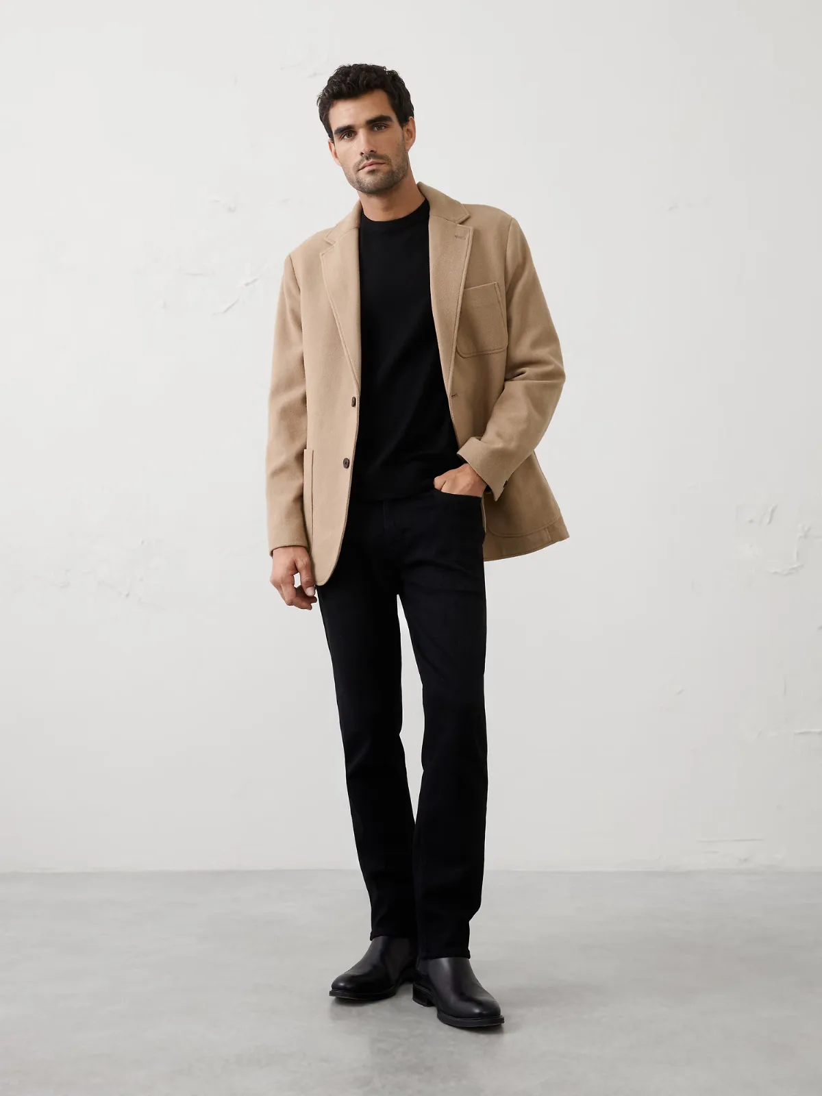 Lightweight Melton Blazer