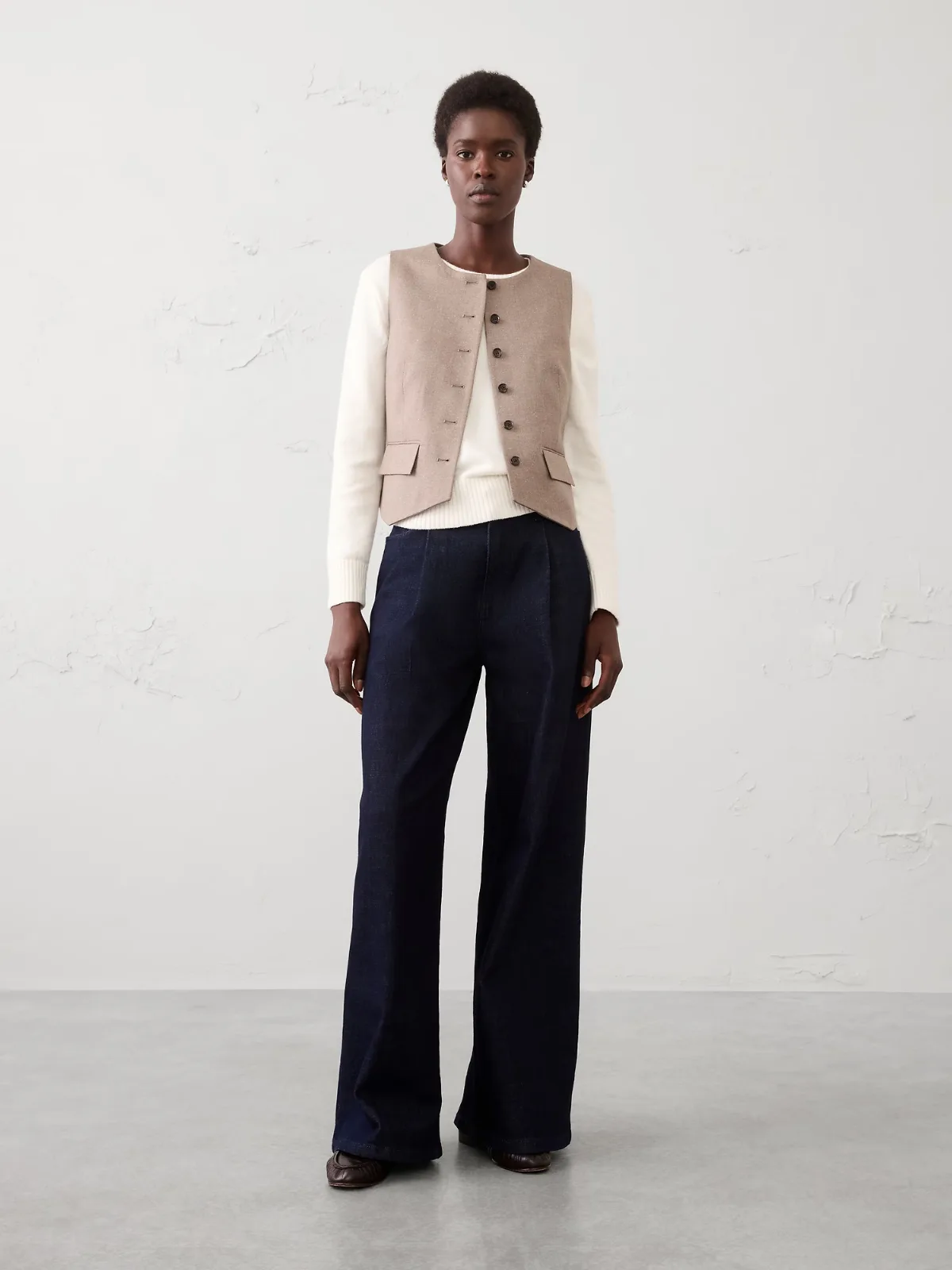 Donegal Short Vest by Banana Republic