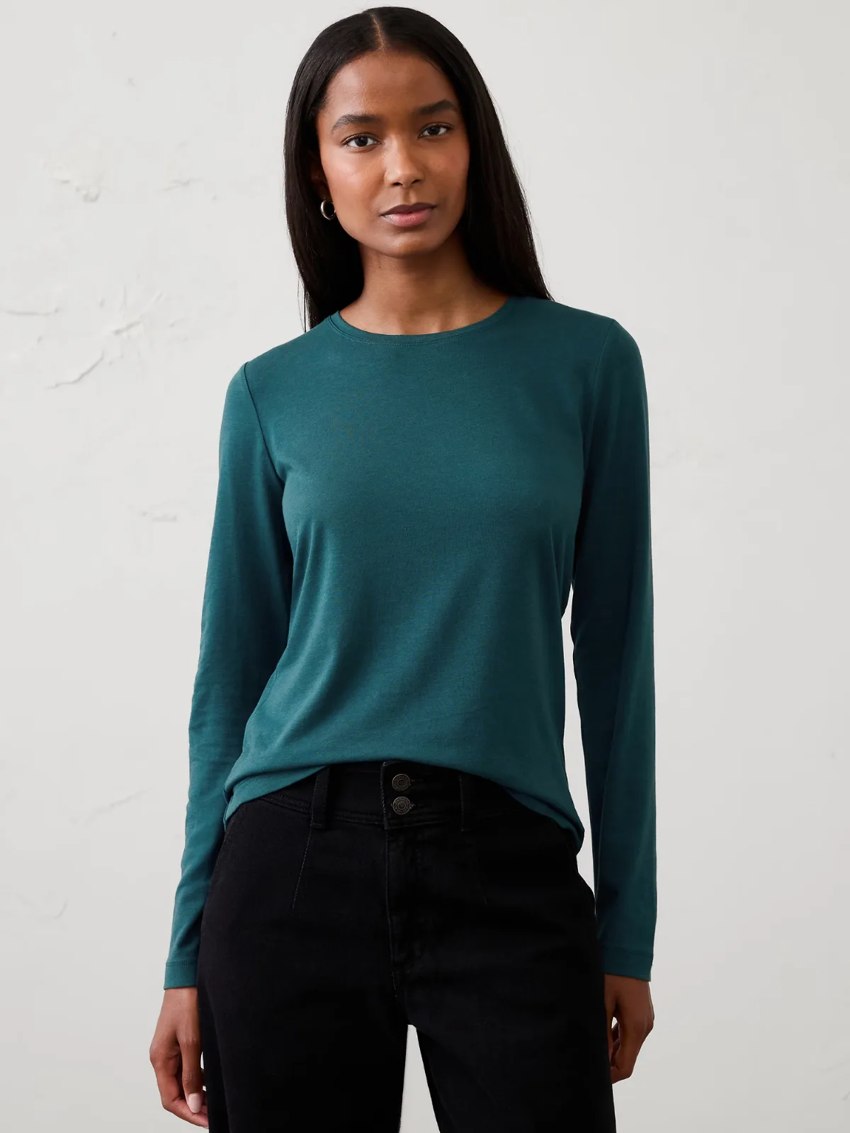 Timeless Long-Sleeve Crew-Neck T-Shirt