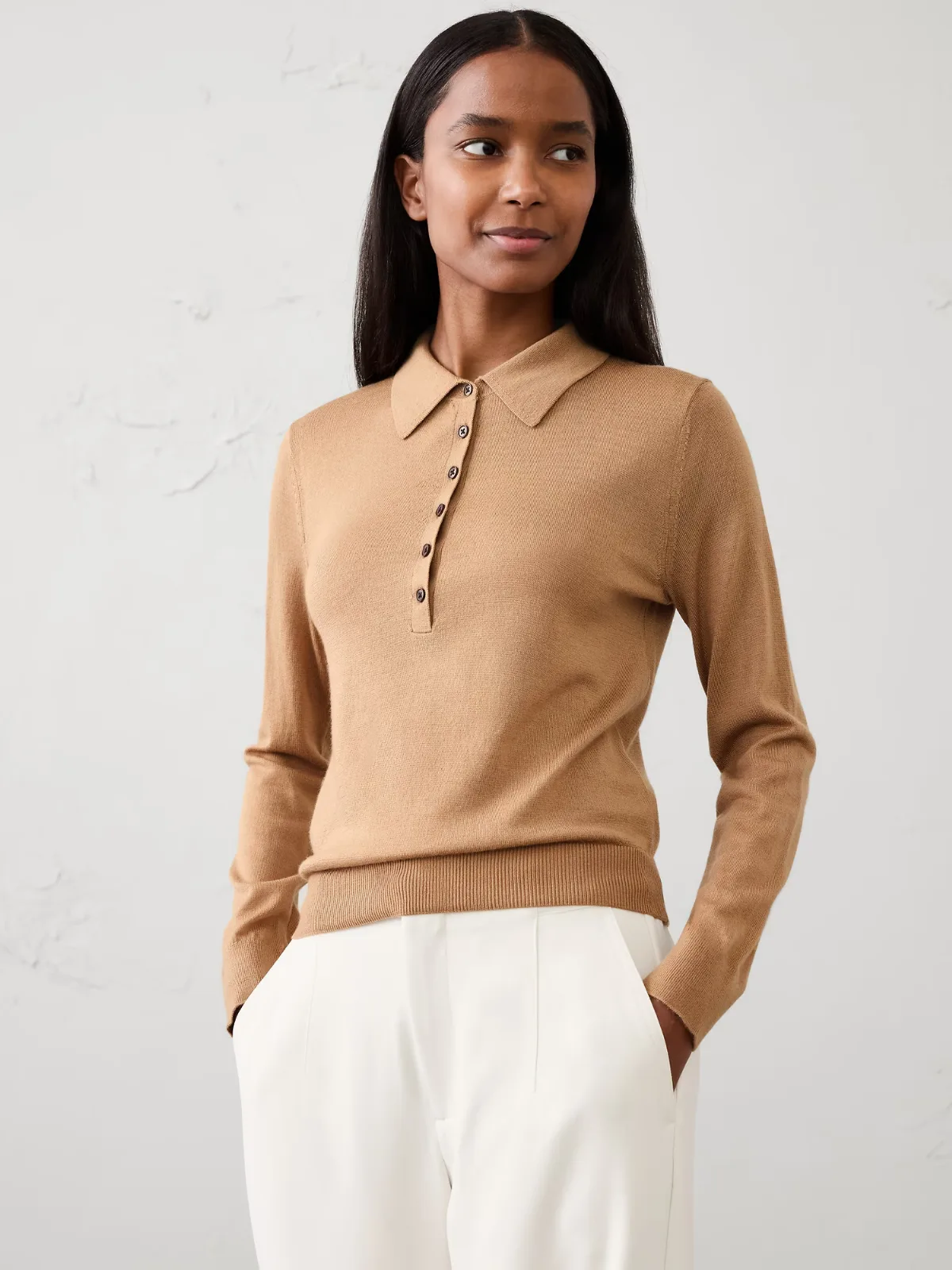 Merino Wool Sweater Polo by Banana Republic