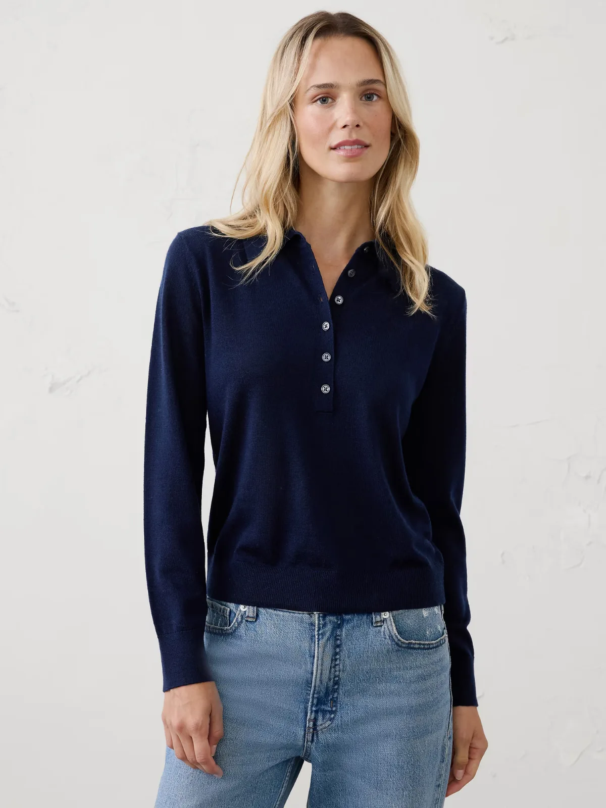 Merino Wool Sweater Polo by Banana Republic